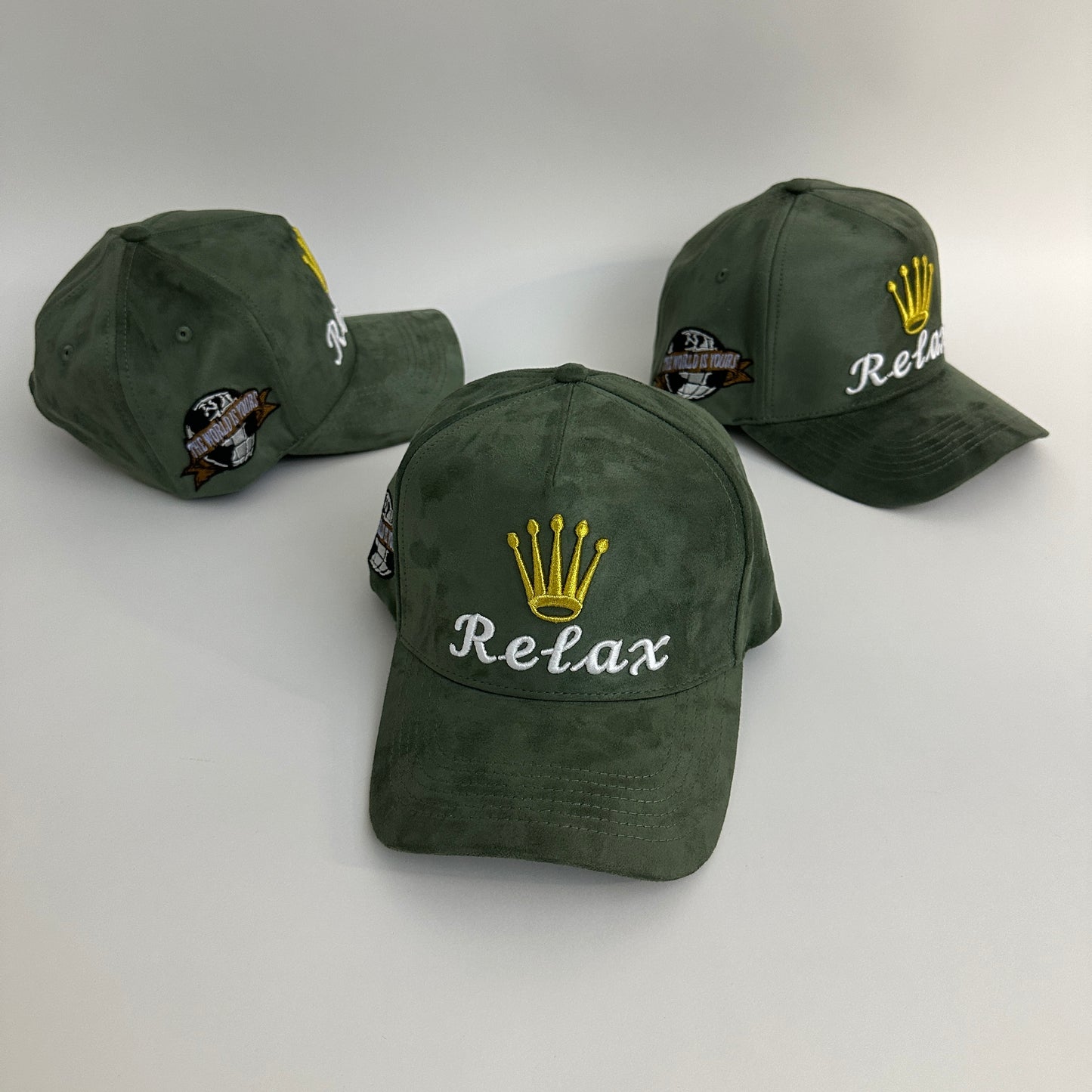 Relax Suede Crown Hat SnapBack