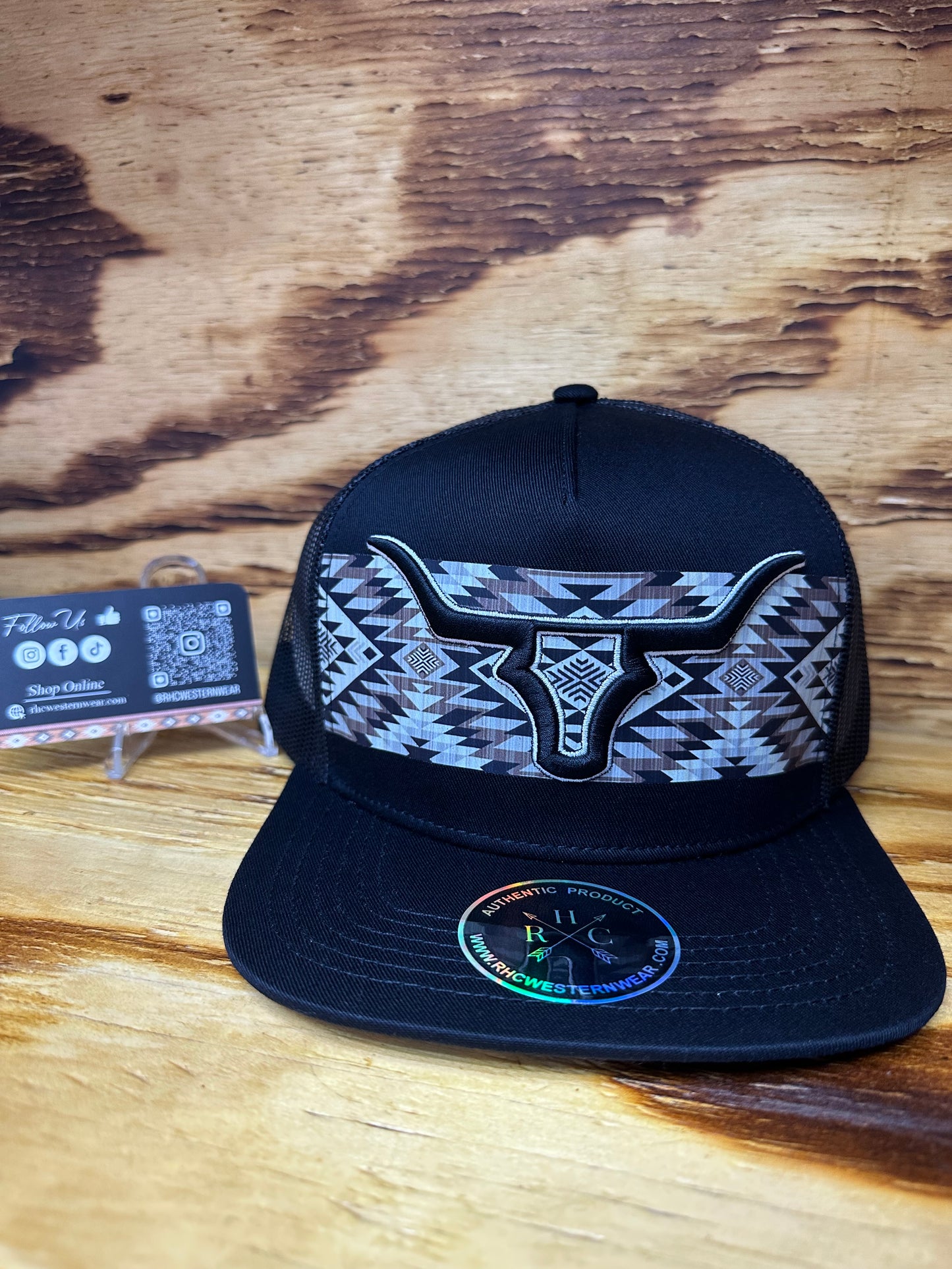 RHC SnapBack Black Aztec