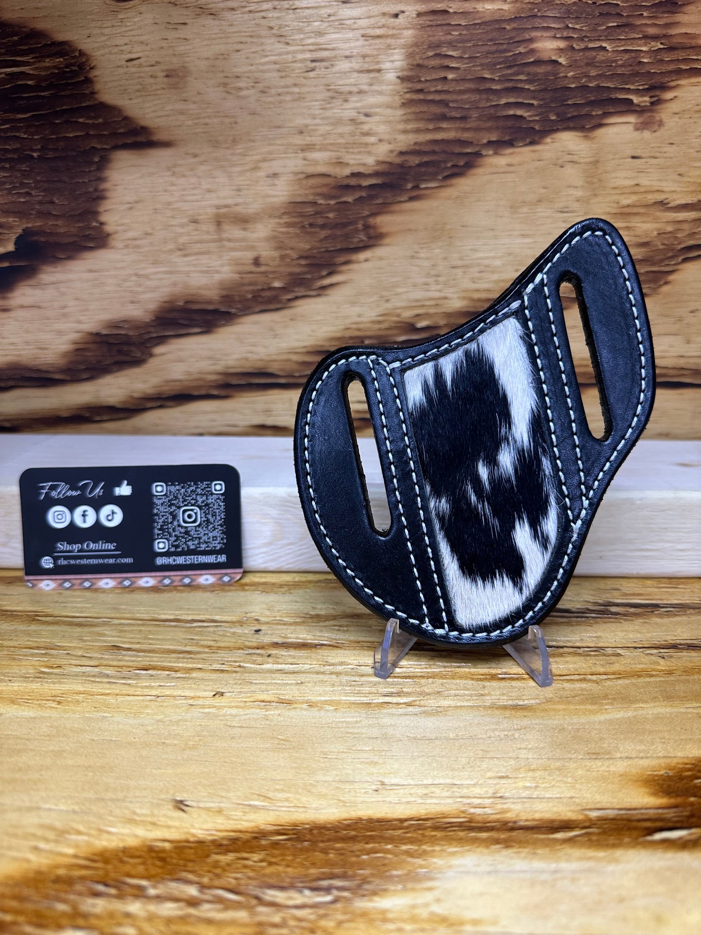 Belt Leather K Sheath C-Hide Black 2015