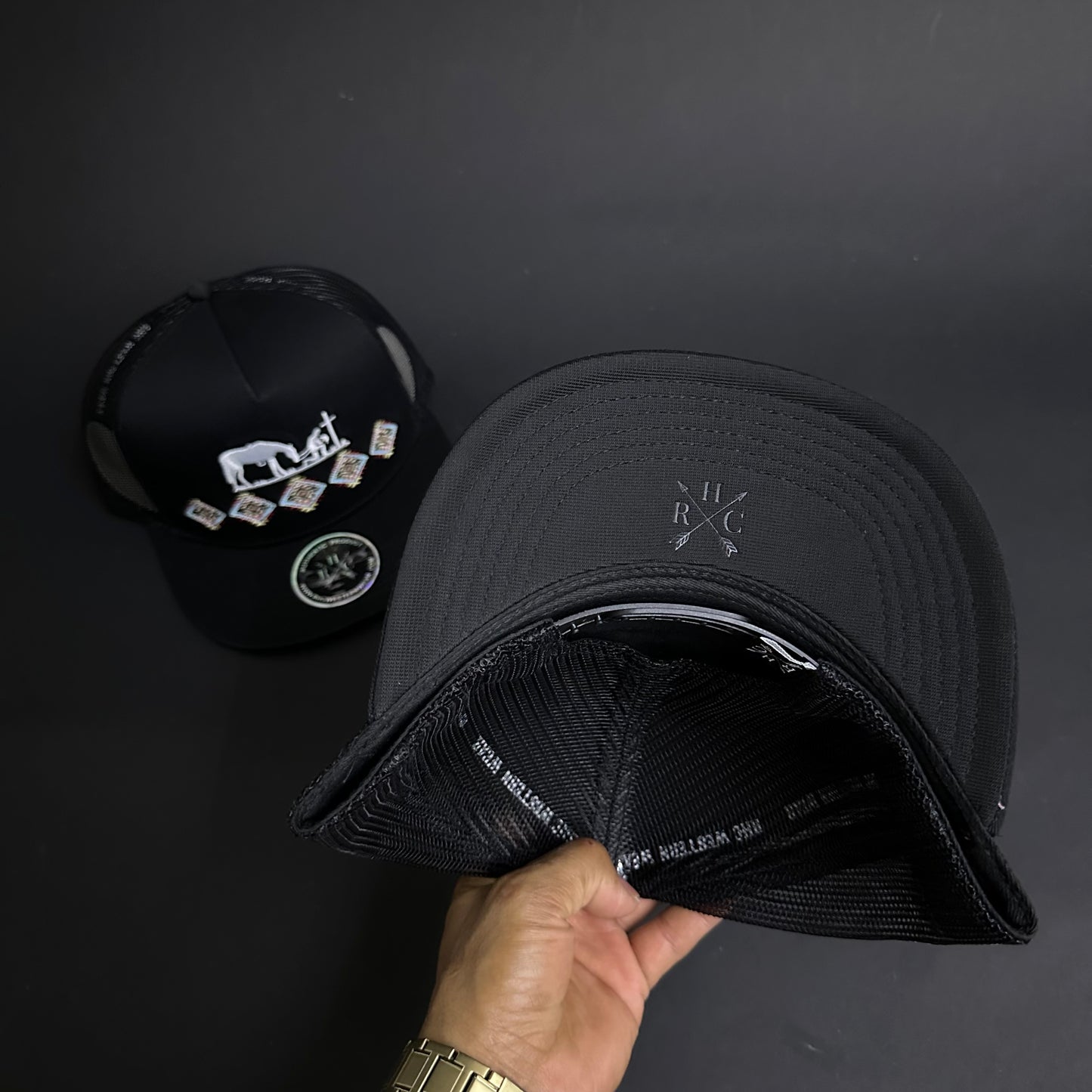 Black Praying Cowboy Aztec SnapBack