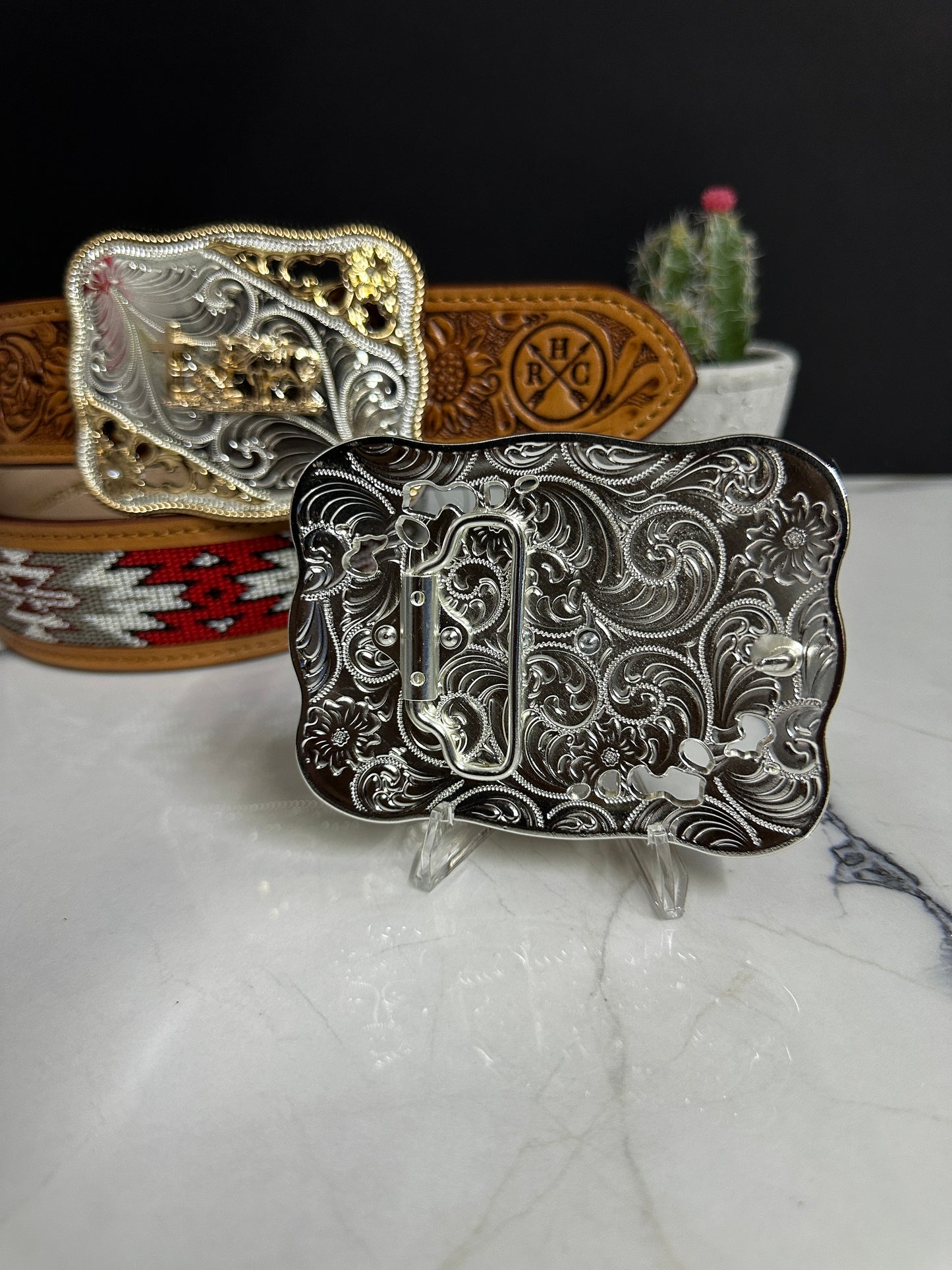 Highland Praying Cowboy Belt Buckle
