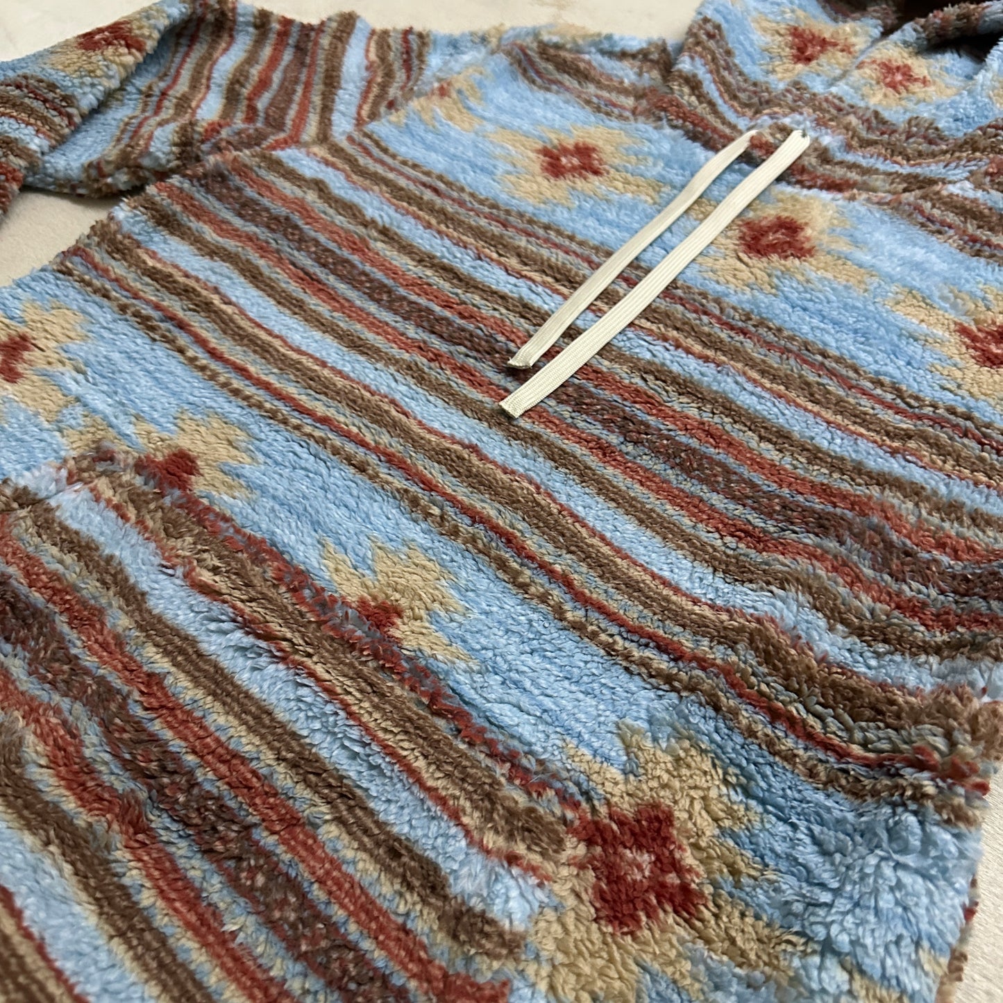 Tan Men’s Aztec Print Pull Over