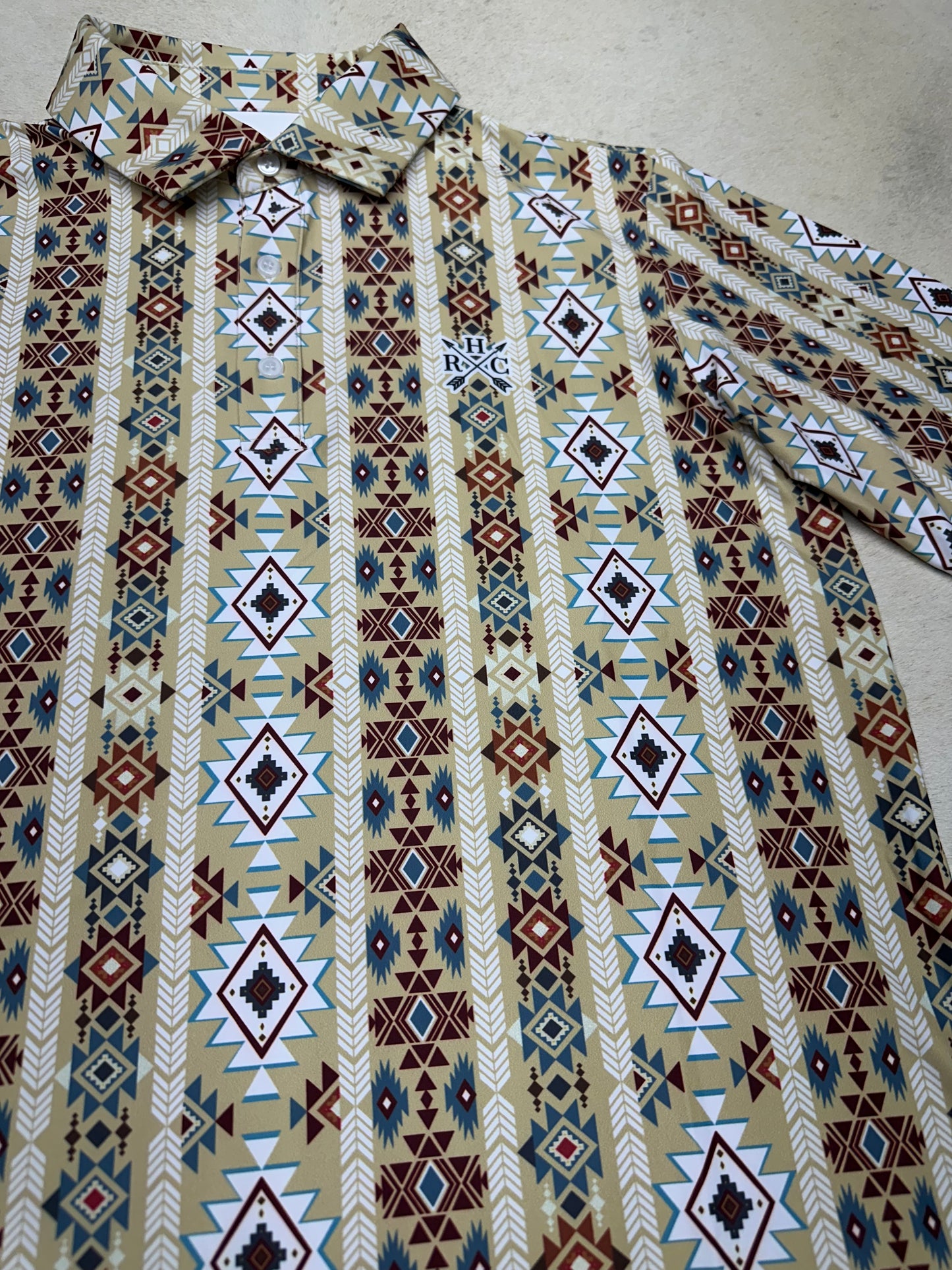 Brian Dry Fit Aztec Polo Shirt