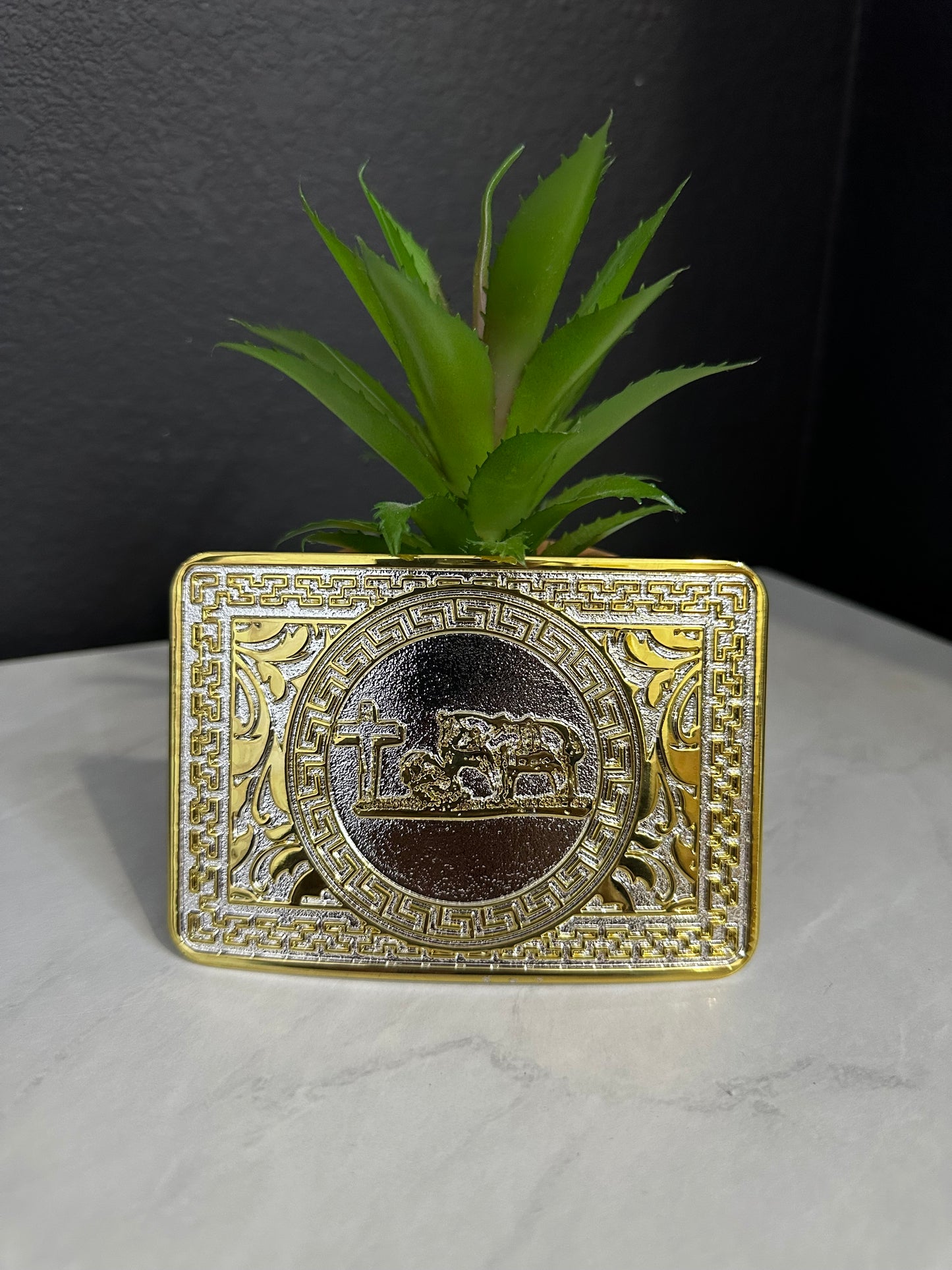 S/B Praying Cowboy Belt Buckle