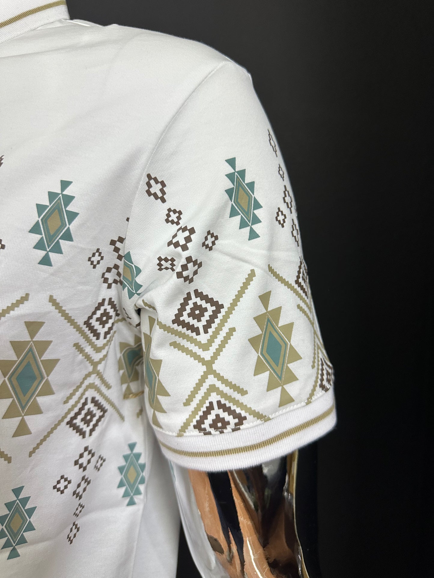 Abram Modern Fit Aztec Polo