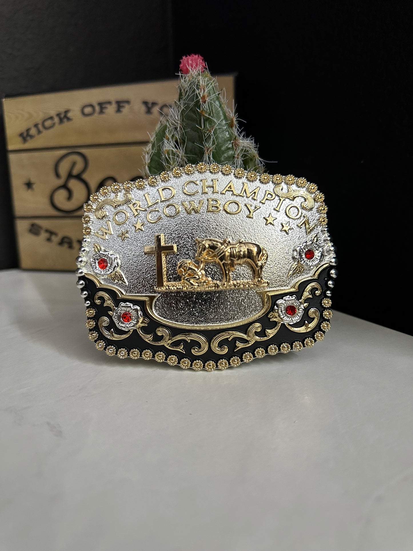 Jaxon Praying Cowboy Belt Buckle