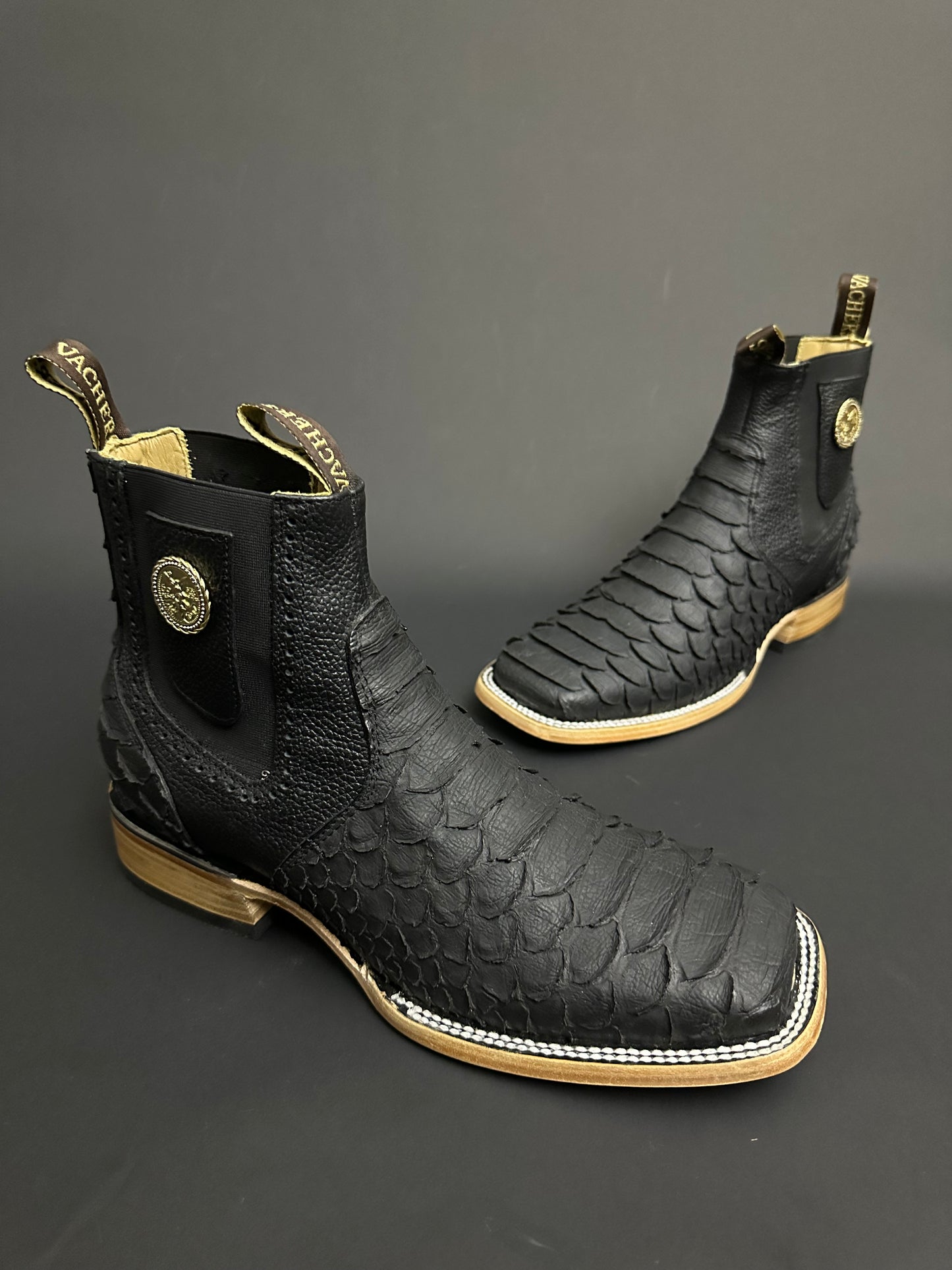 Mens Ankle Boots Black Matte