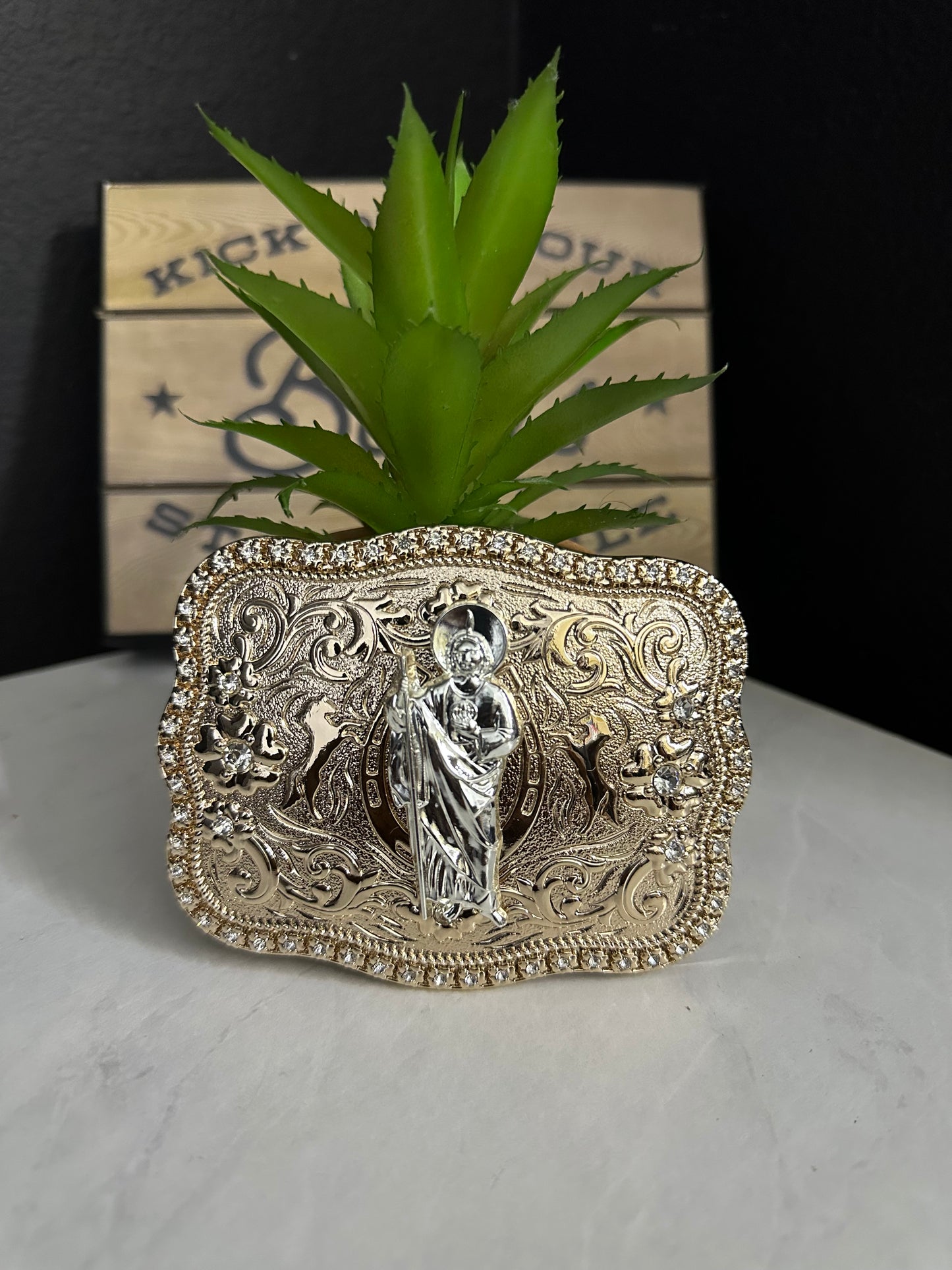 Angus San Judas Tadeo Belt Buckle