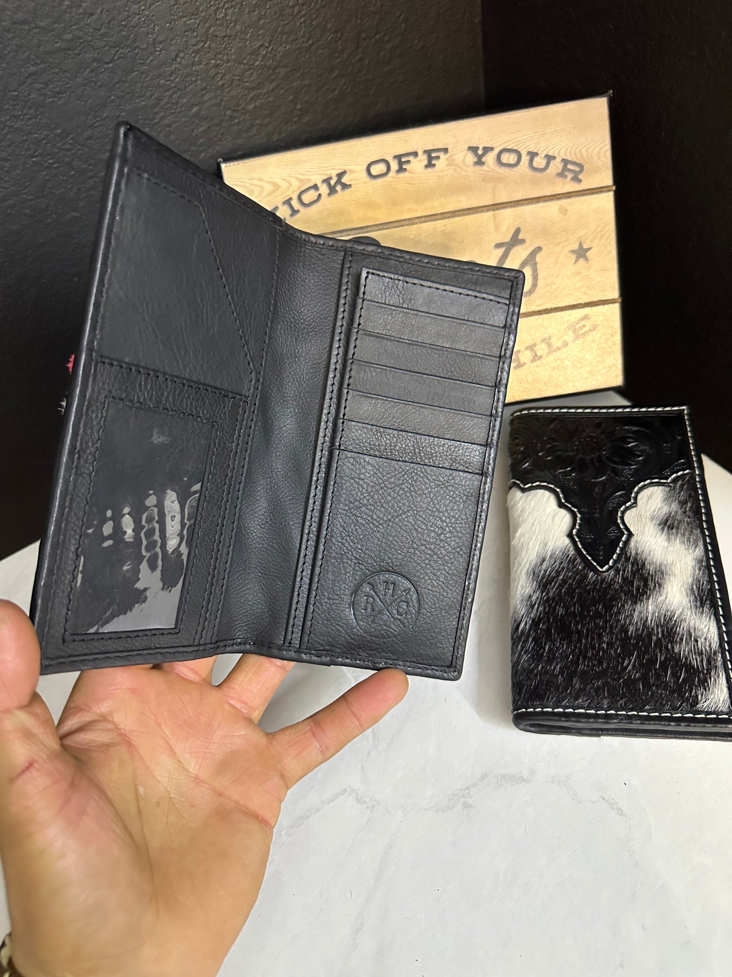 Men Tooled Inlay Beaded Rodeo Wallet-2015