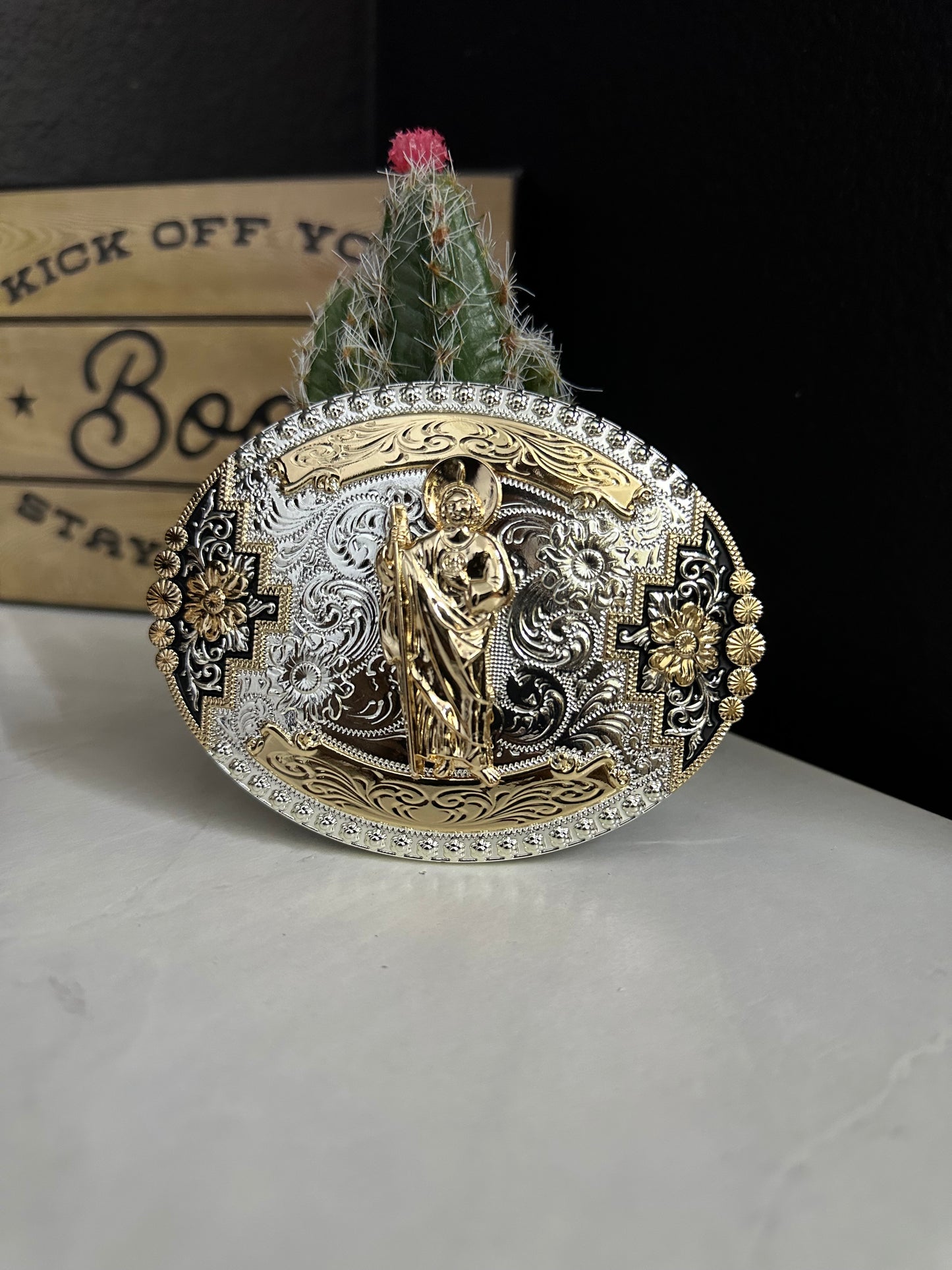 Mason San Judas Tadeo Belt Buckle
