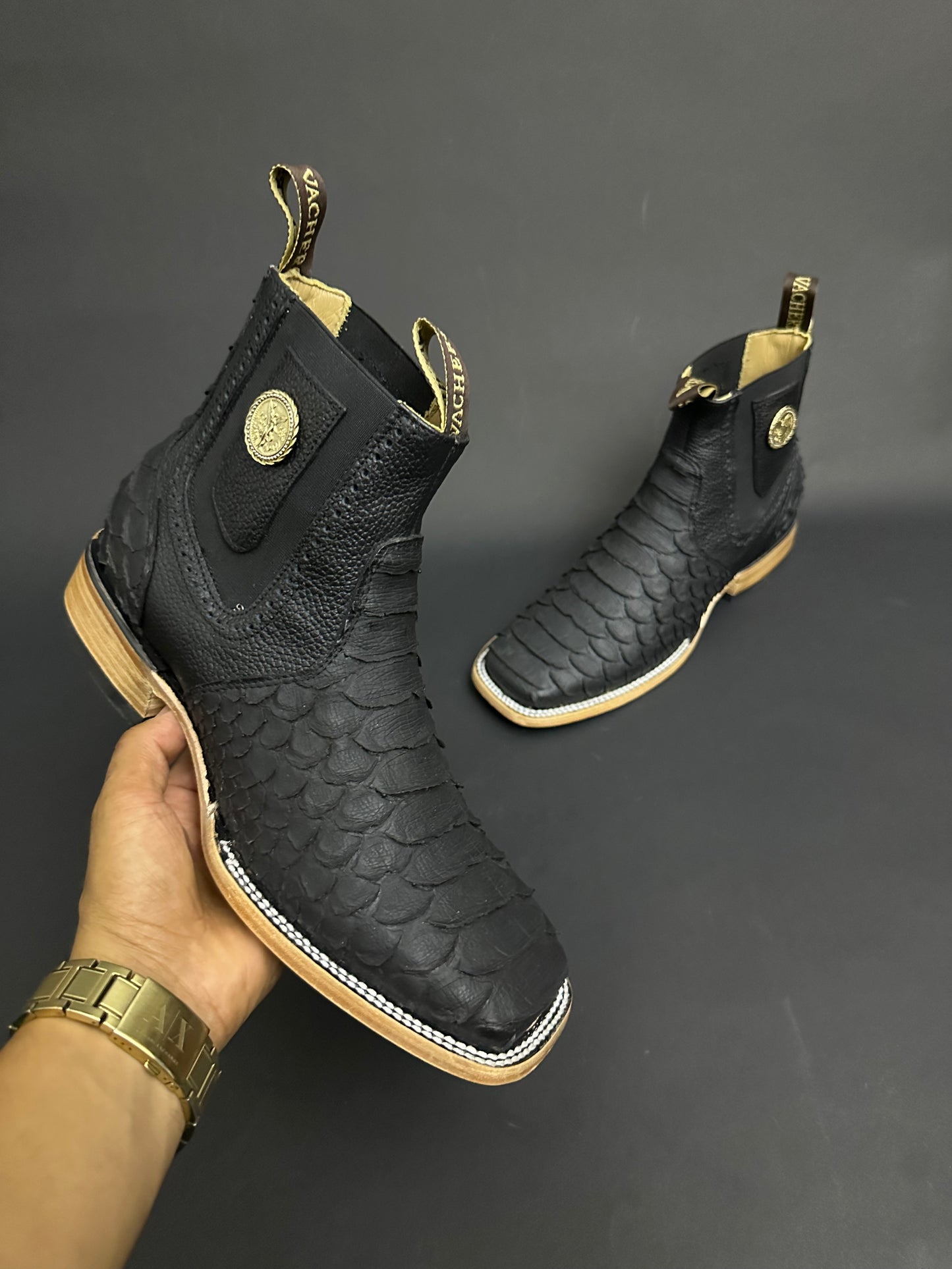 Mens Ankle Boots Black Matte