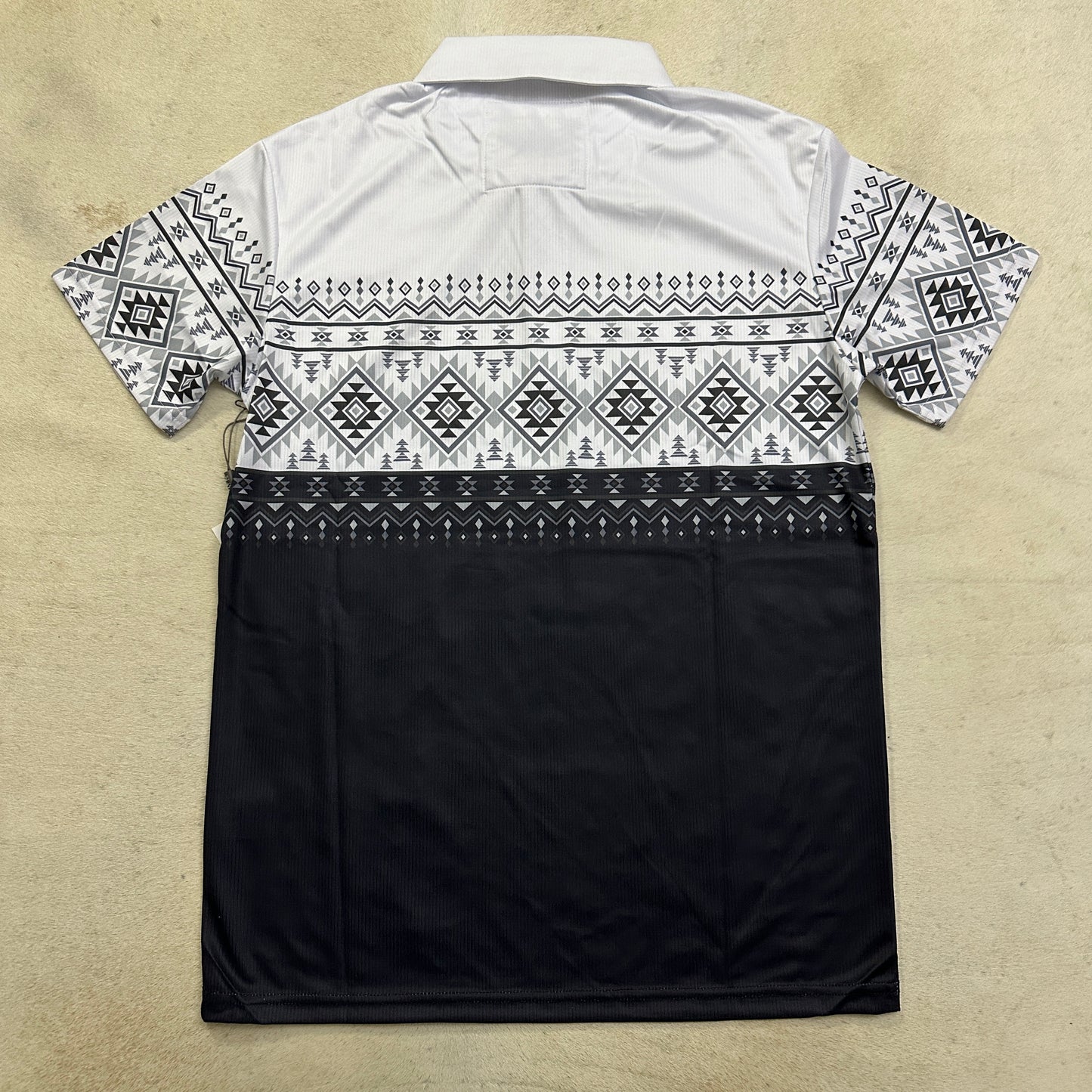 Gary  Modern Fit Performance Fabric Aztec Polo