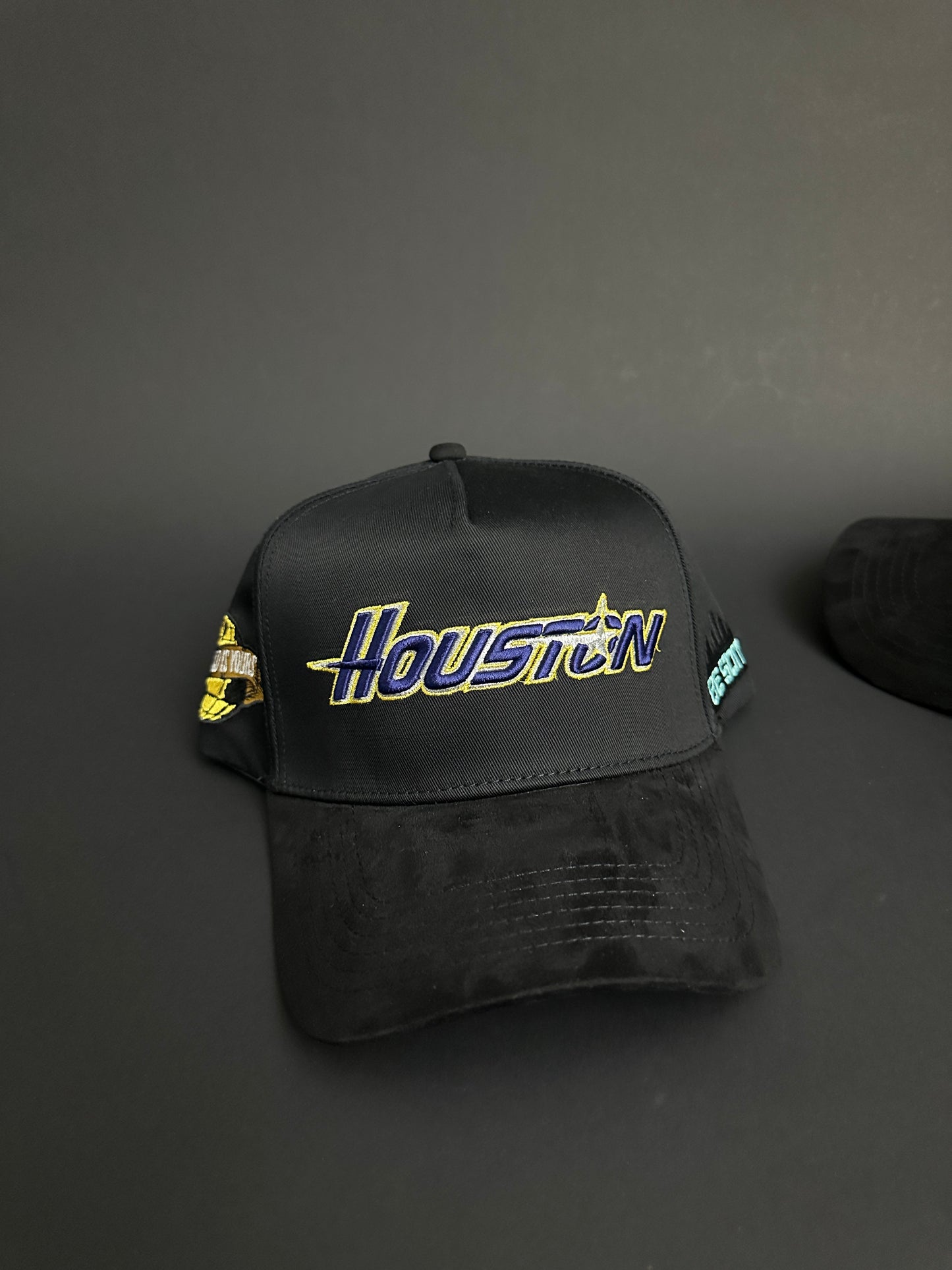 Black Metallic Houston SnapBack Hat