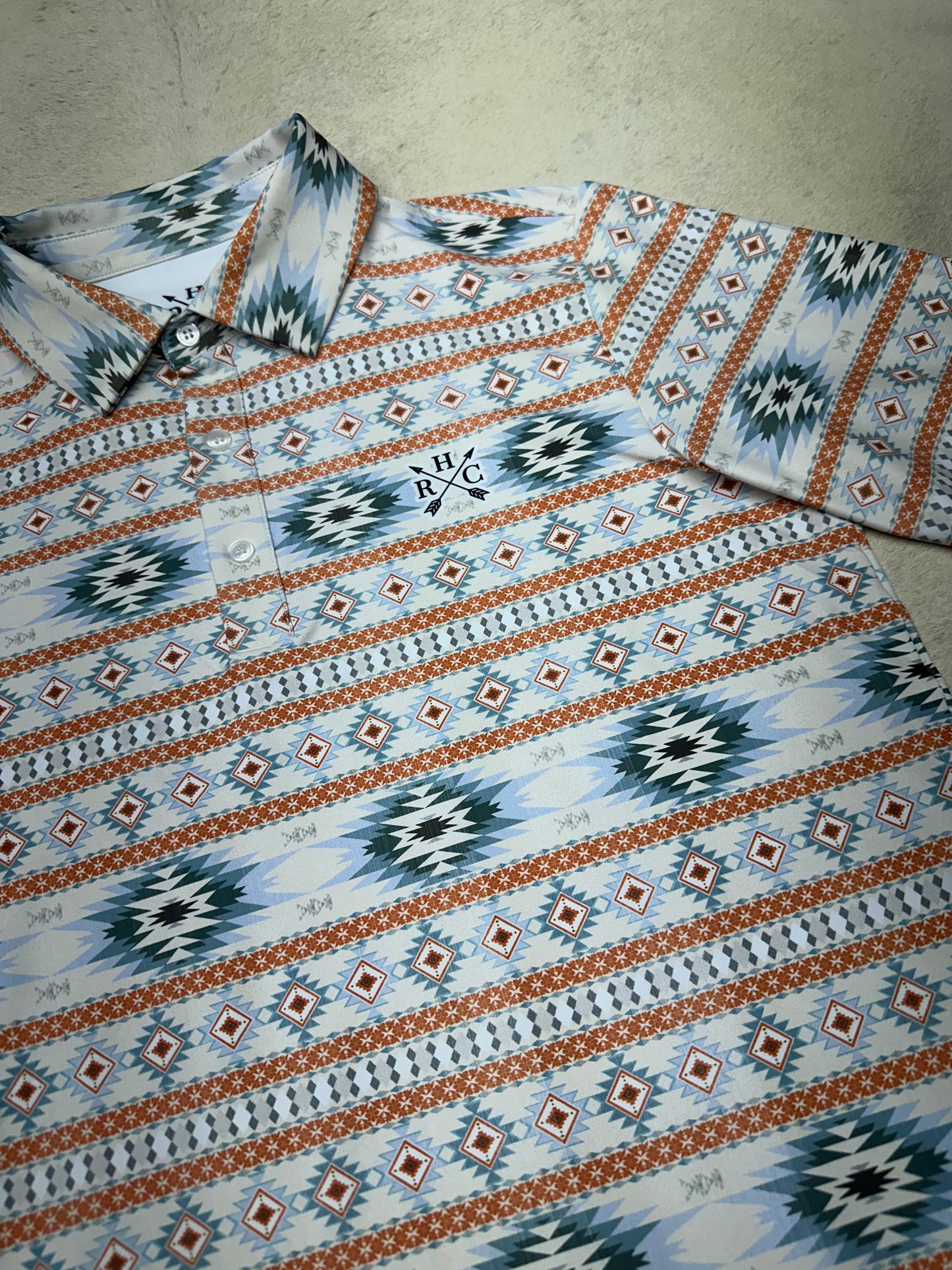 Mario Dry Fit Aztec Polo Shirt