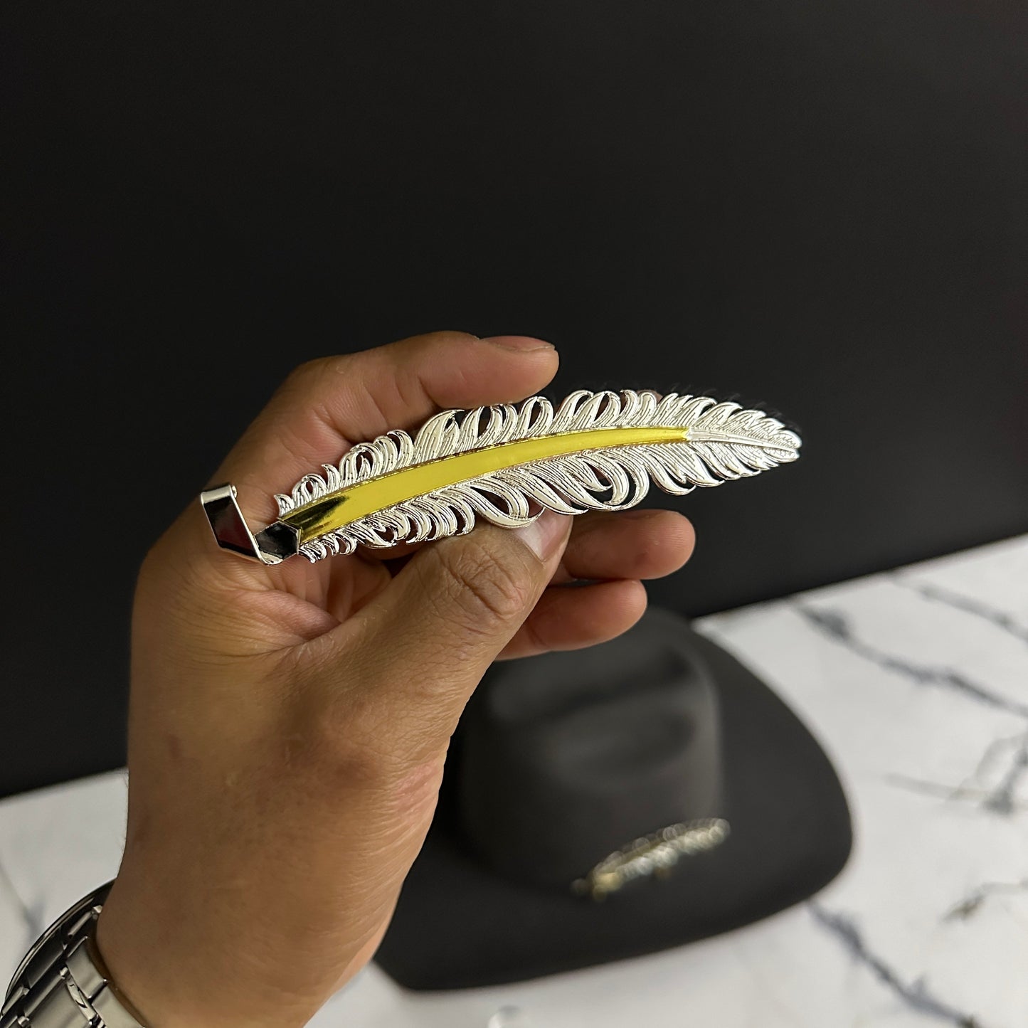 Ranger Pluma Para Tejana Sombrero