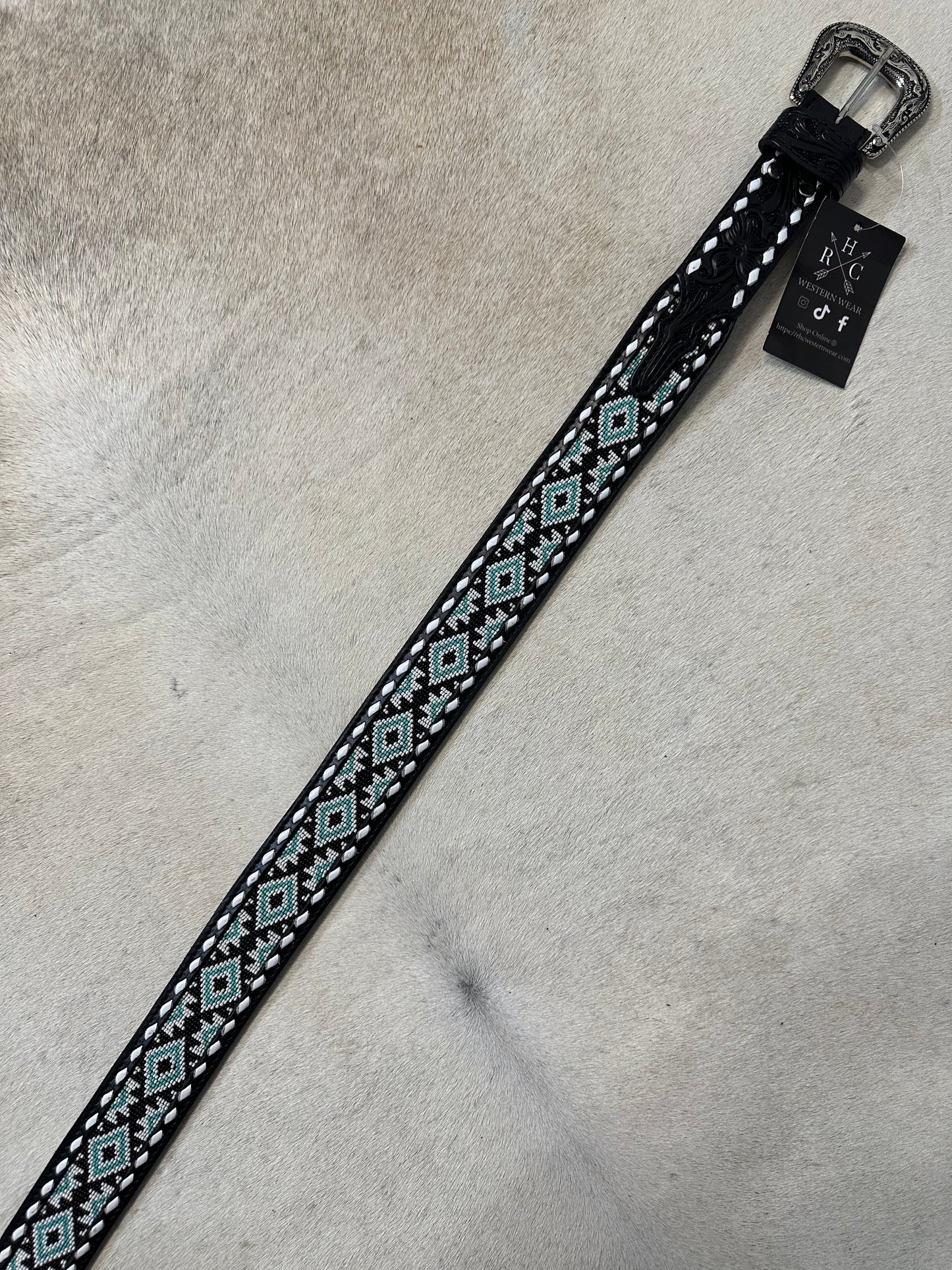 1 3/4 Tapper 1 1/2 Beaded Belt RHC-2018