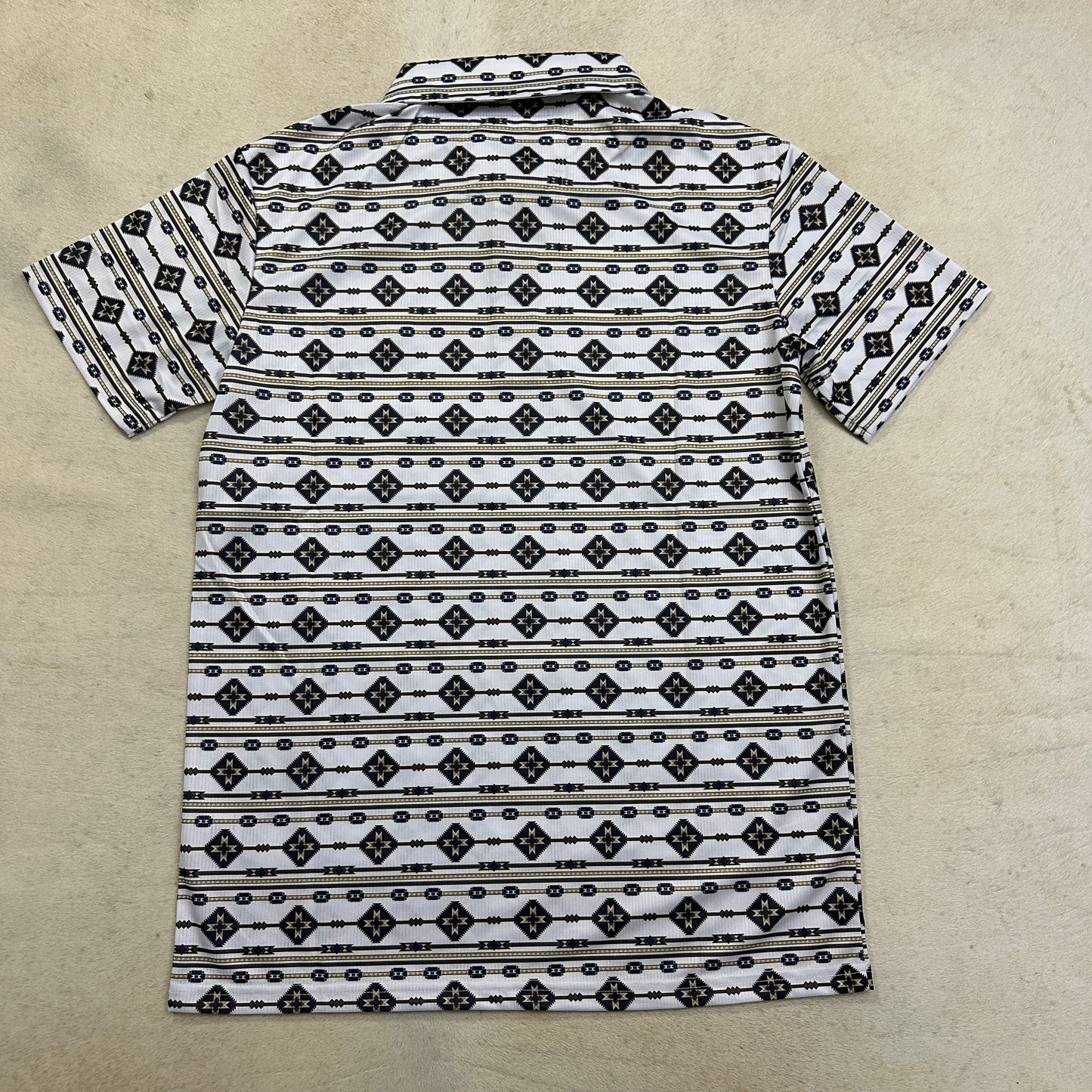 Alejandro Modern Fit Performance Fabric Aztec Polo-11432
