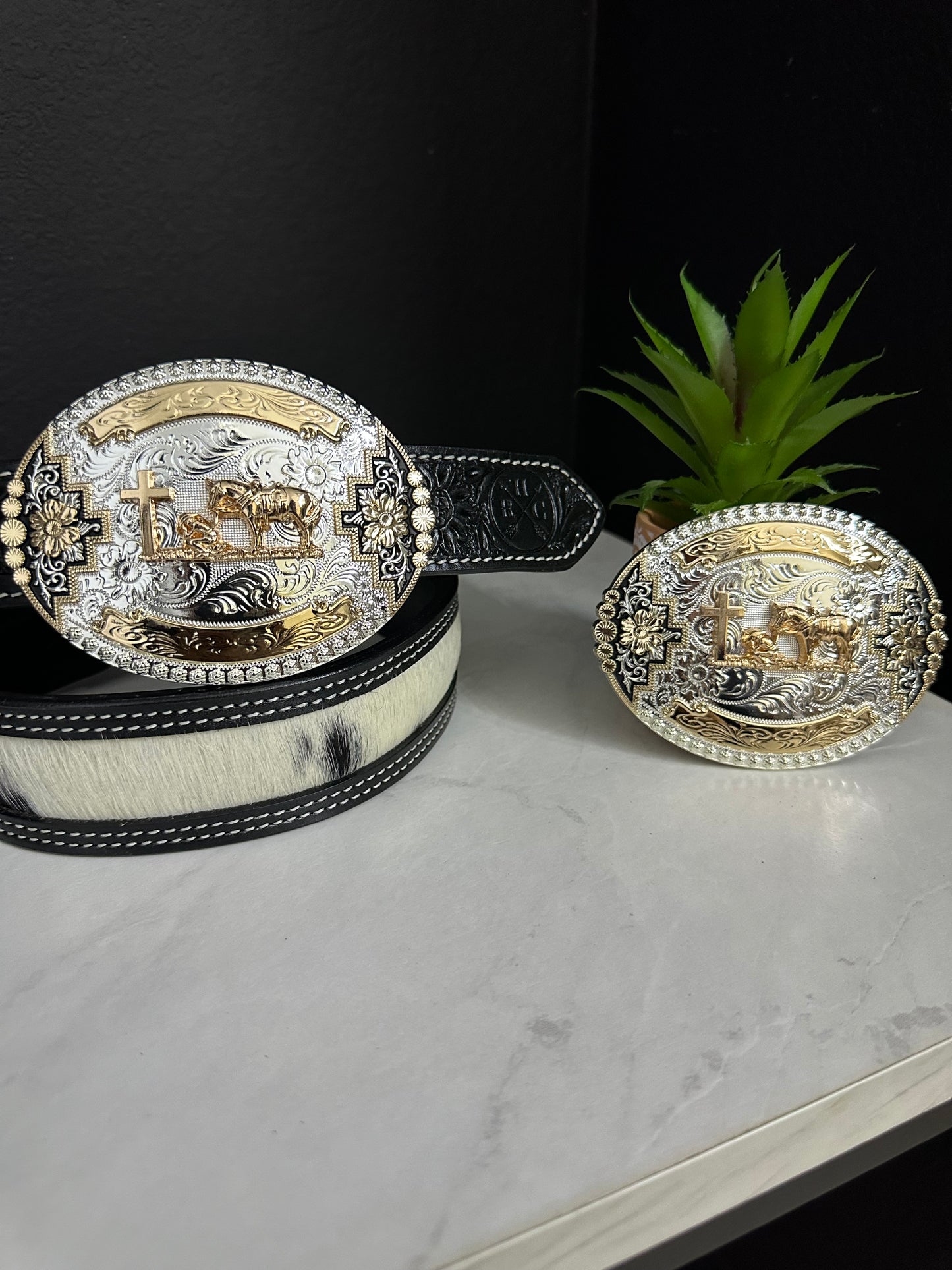 Mason Praying Cowboy Belt Buckle