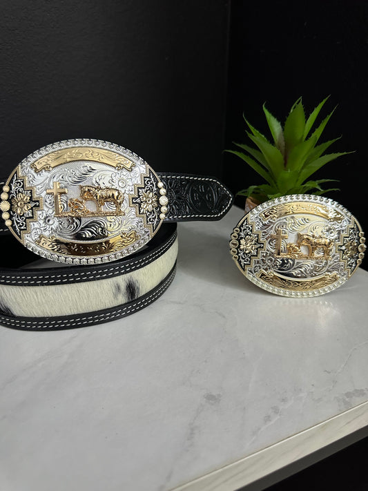 Mason Praying Cowboy Belt Buckle