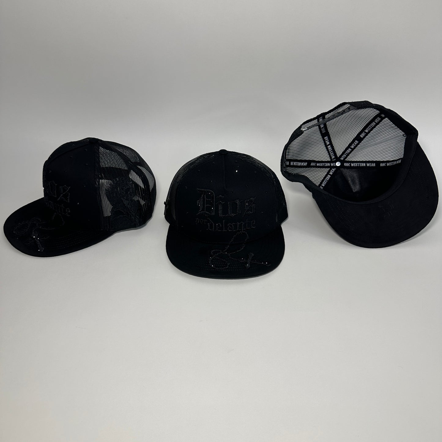 Dios Por Delante RHC Black Midnight Rosary Flat Bill SnapBack