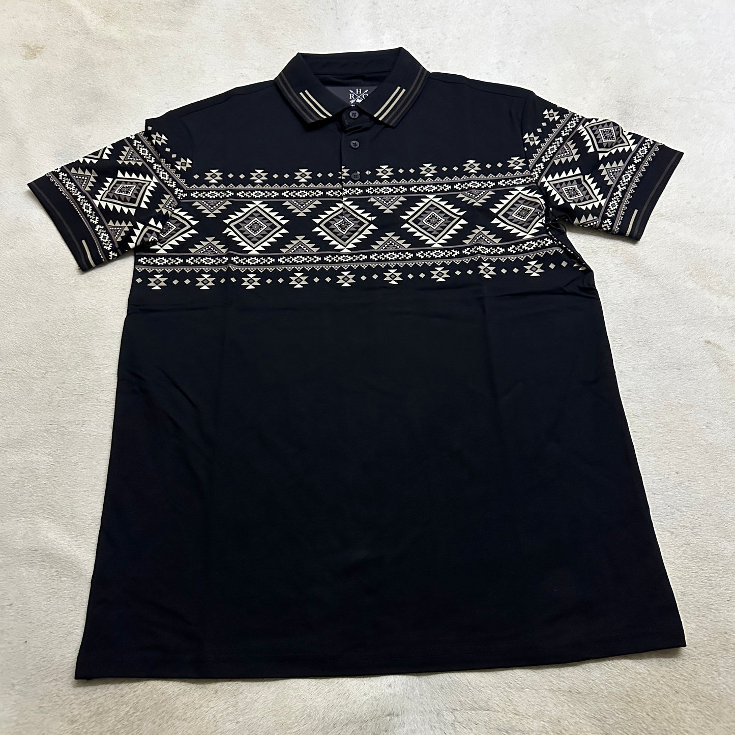 Hudson Modern Fit Stretch Cotton Aztec Polo