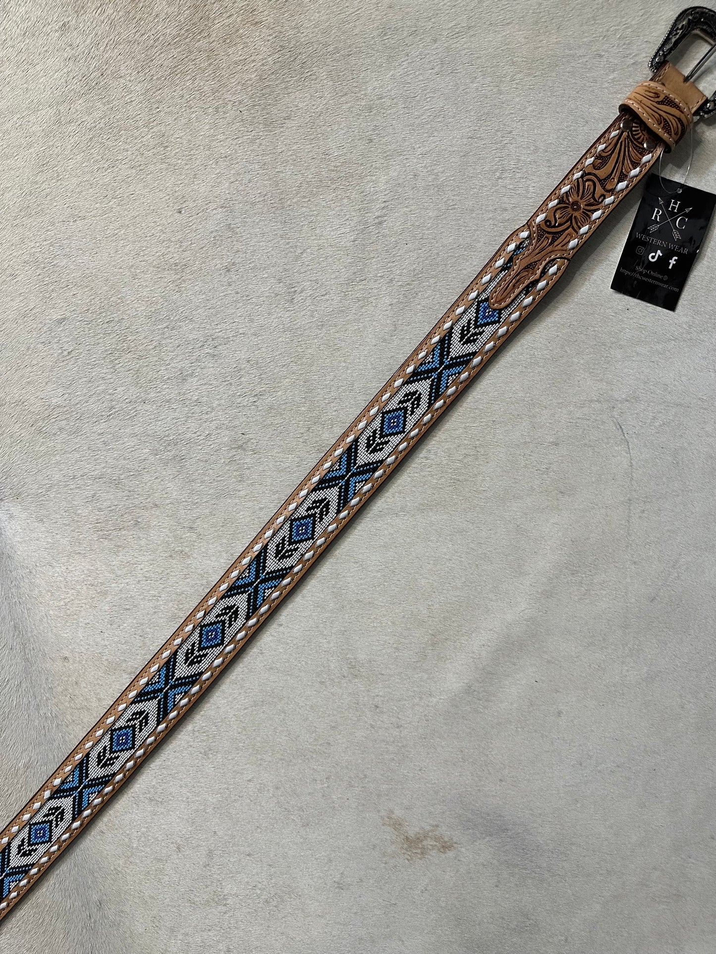 1 3/4 Tapper 1 1/2 Beaded Belt RHC-2017