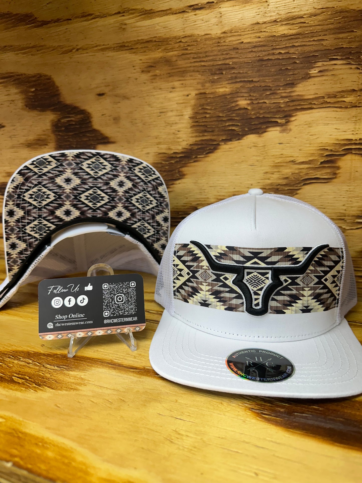 RHC SnapBack White Aztec