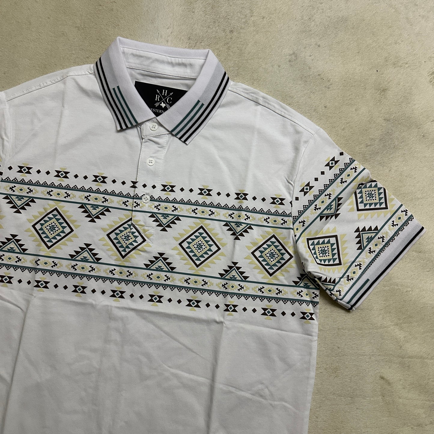 Santiago Modern Fit Stretch Cotton Aztec Polo