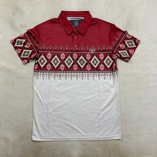 Henry Modern Fit Performance Fabric Aztec Polo