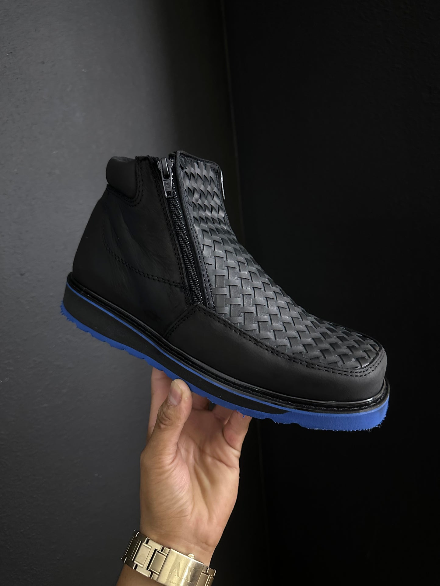 Men’s Unbeweavable Toast Ankle Boots Blue Bottoms