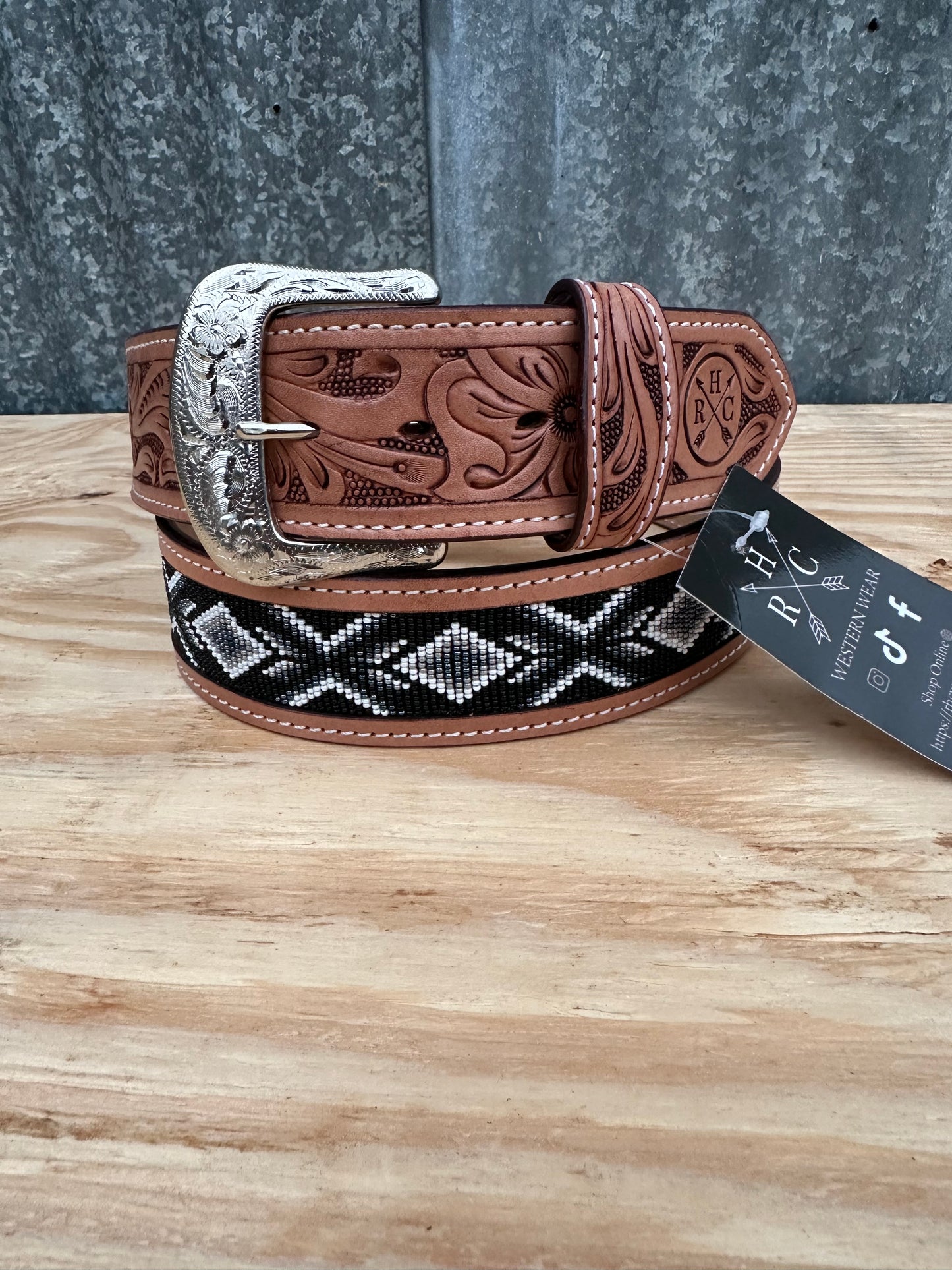 2” Inch Beaded Belt RHC-2011