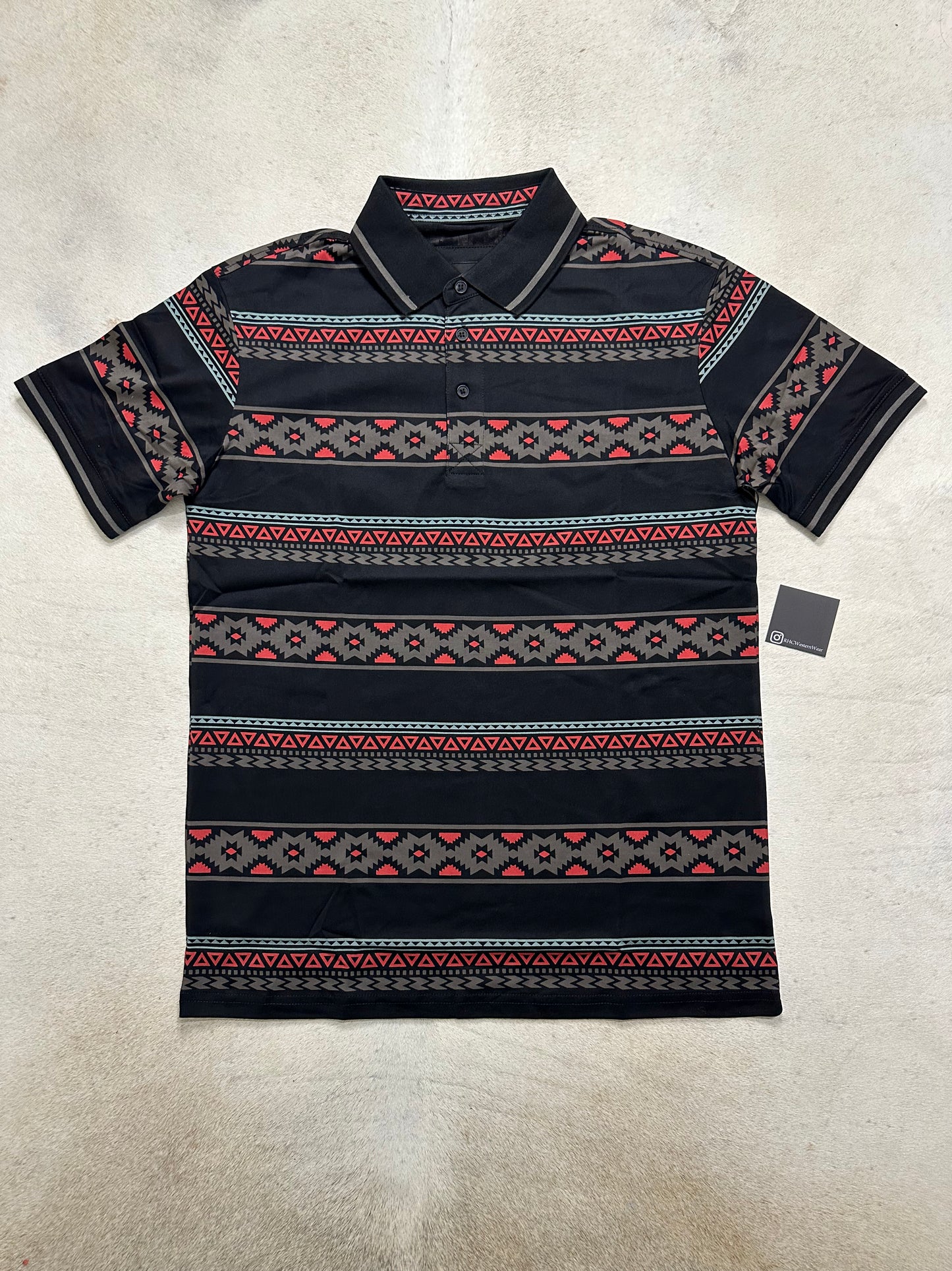 Black Red Blue Polo-9565