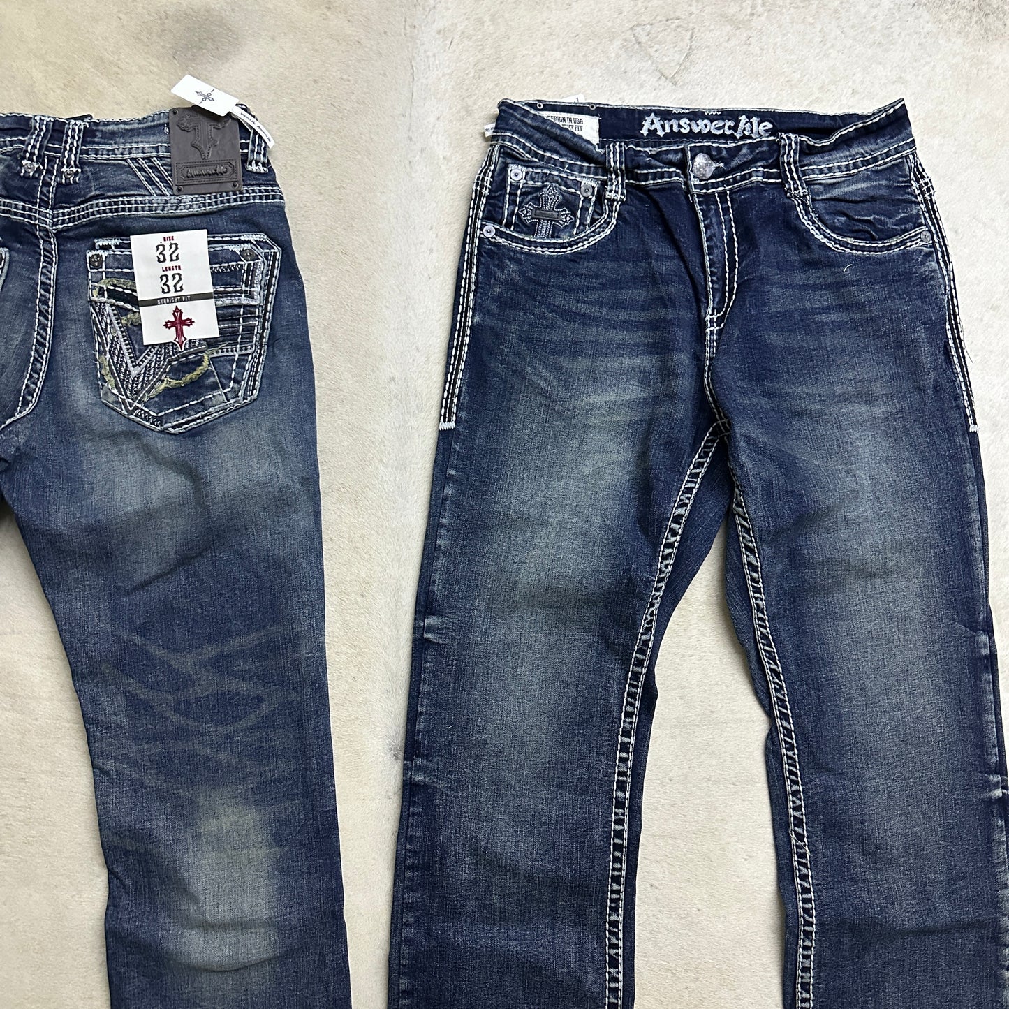 Gabriel Western Straight Fit Relax Men Jeans-2317