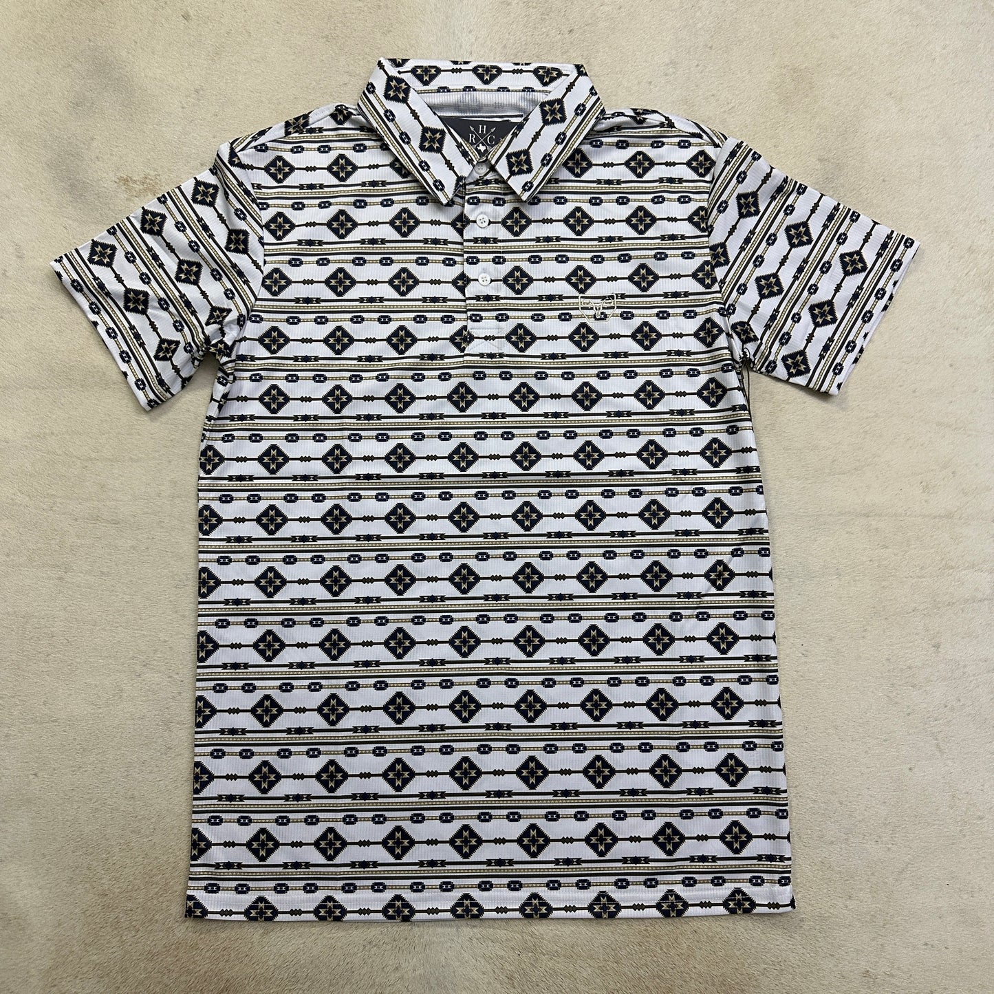 Alejandro Modern Fit Performance Fabric Aztec Polo-11432