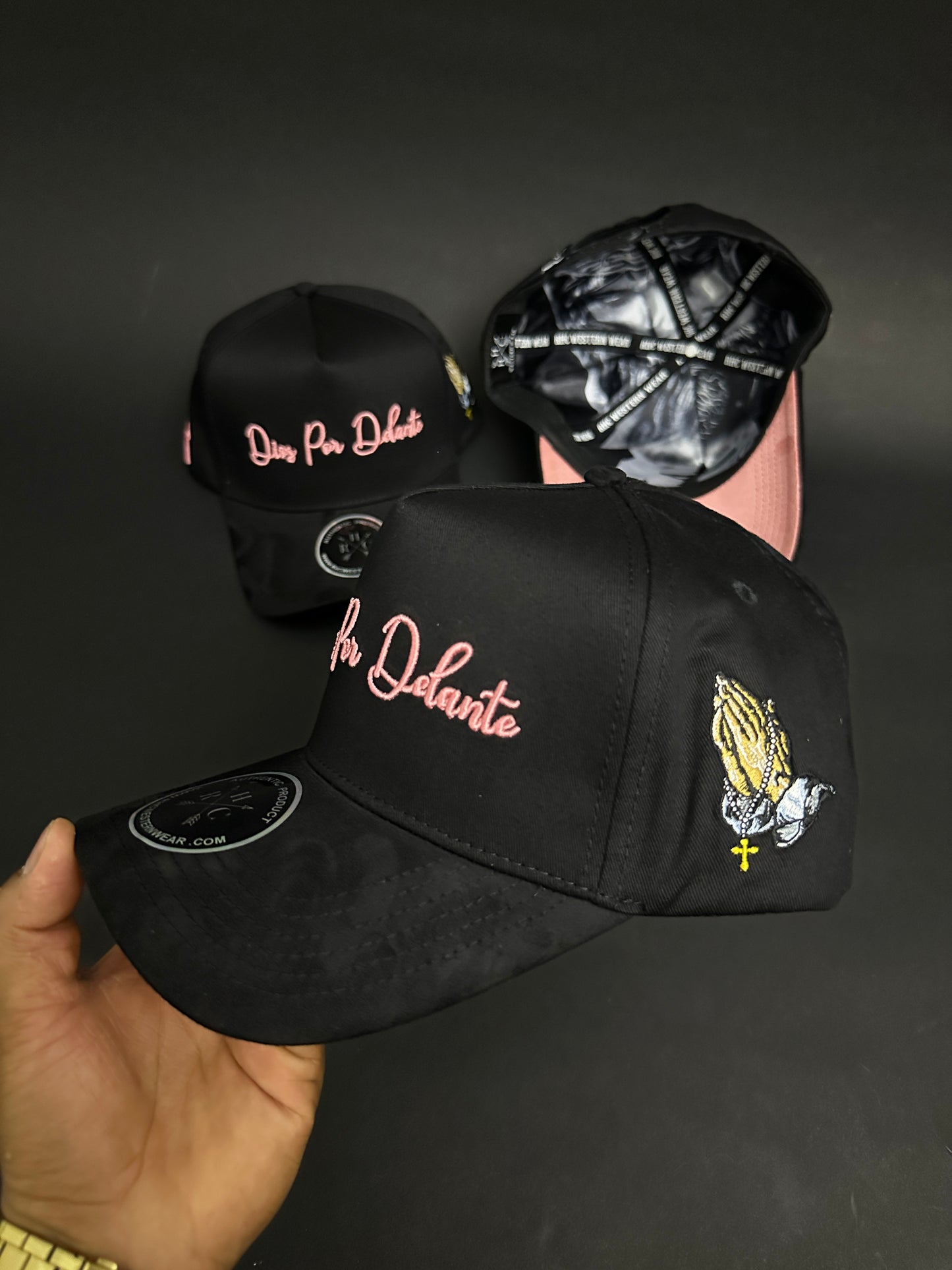 Pink / Black Dios Por Delante SnapBack