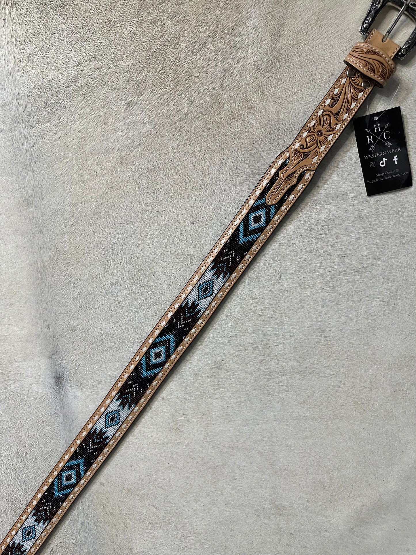 1 3/4 Tapper 1 1/2 Beaded Belt RHC-2021