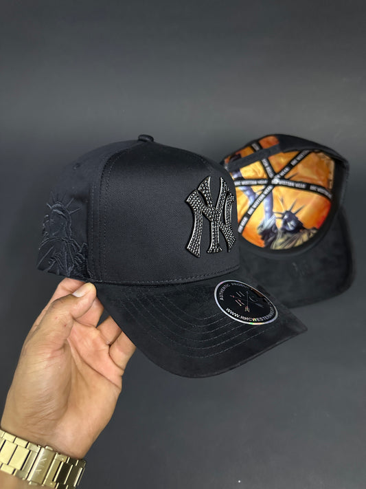 Satin Black SnapBack Hat