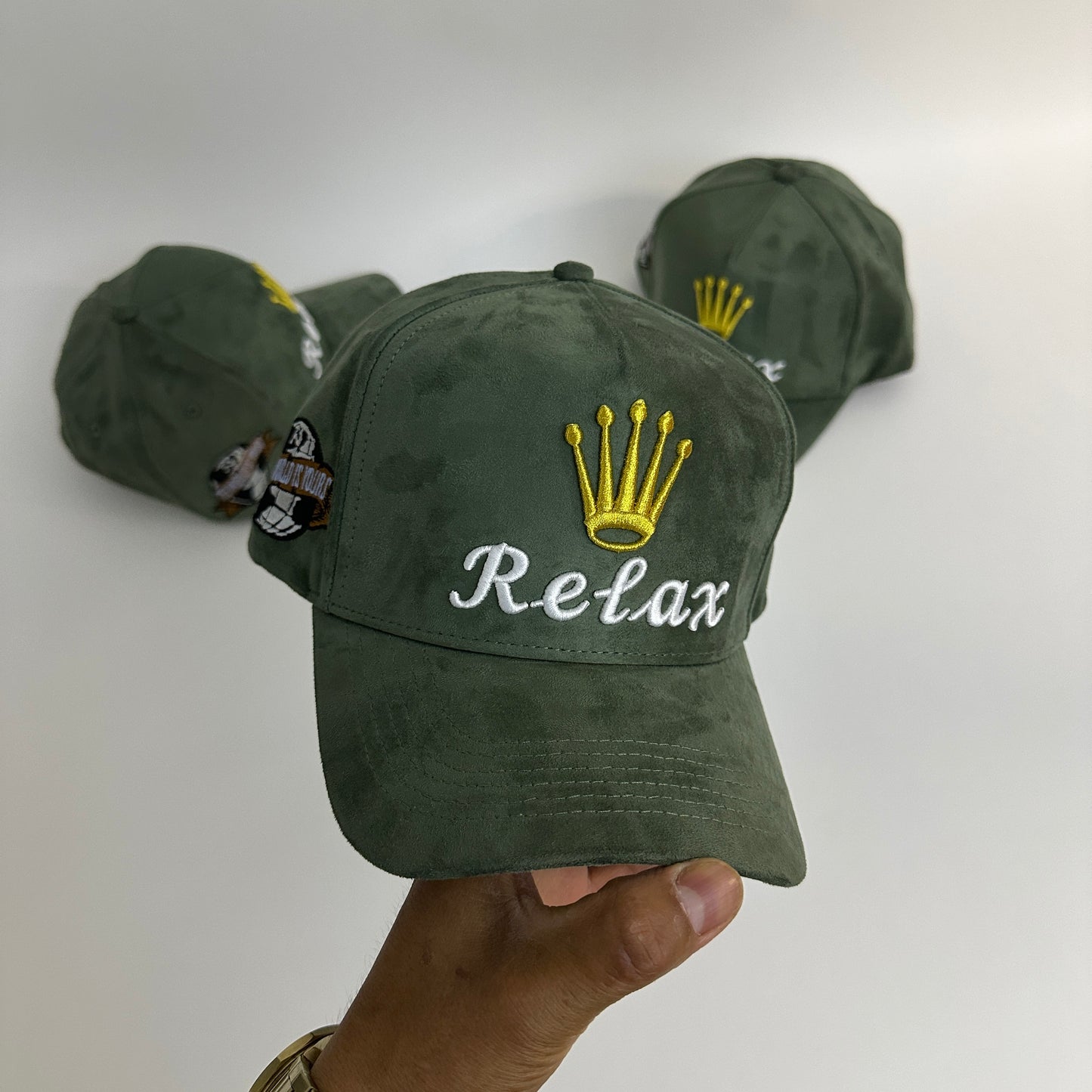 Relax Suede Crown Hat SnapBack