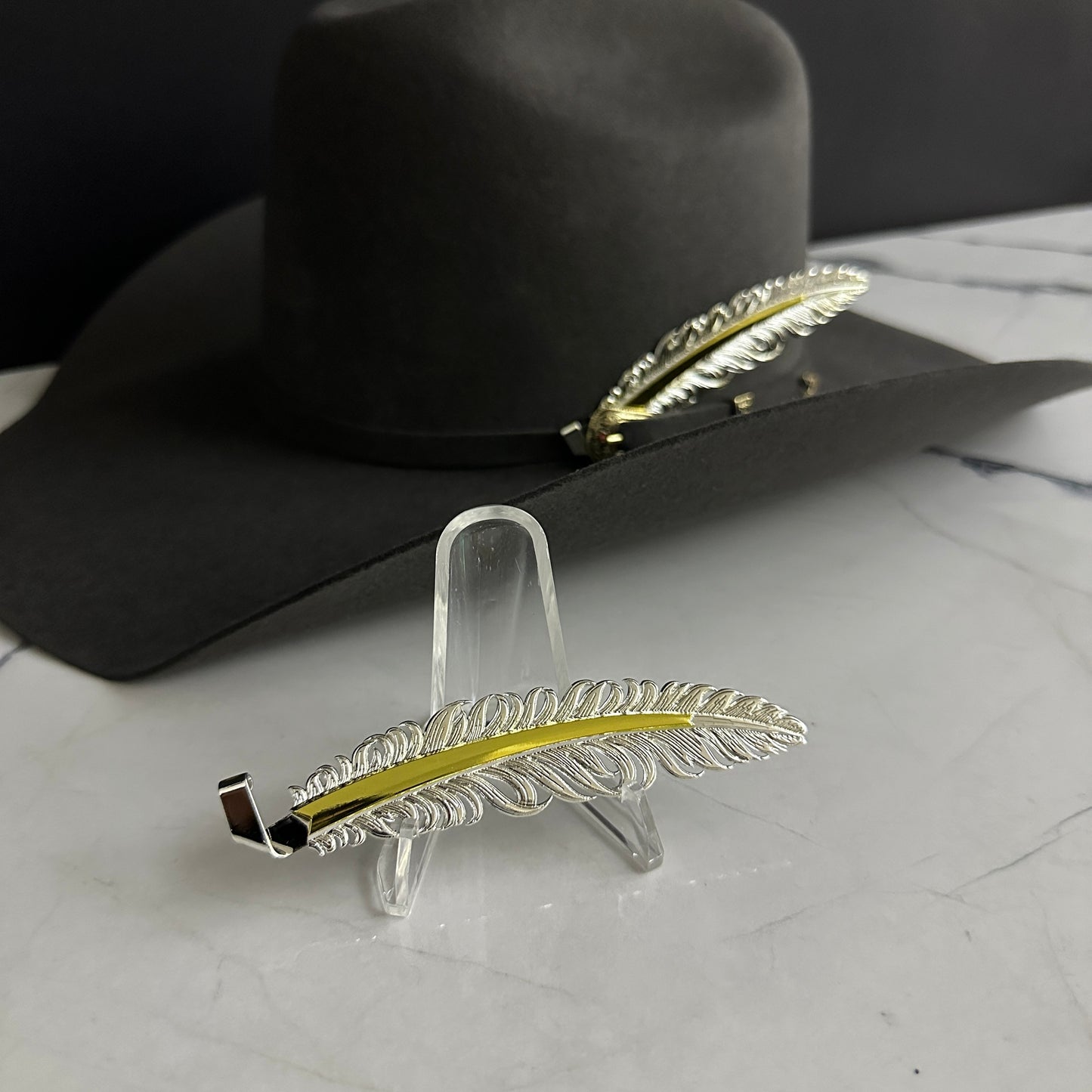 Ranger Pluma Para Tejana Sombrero