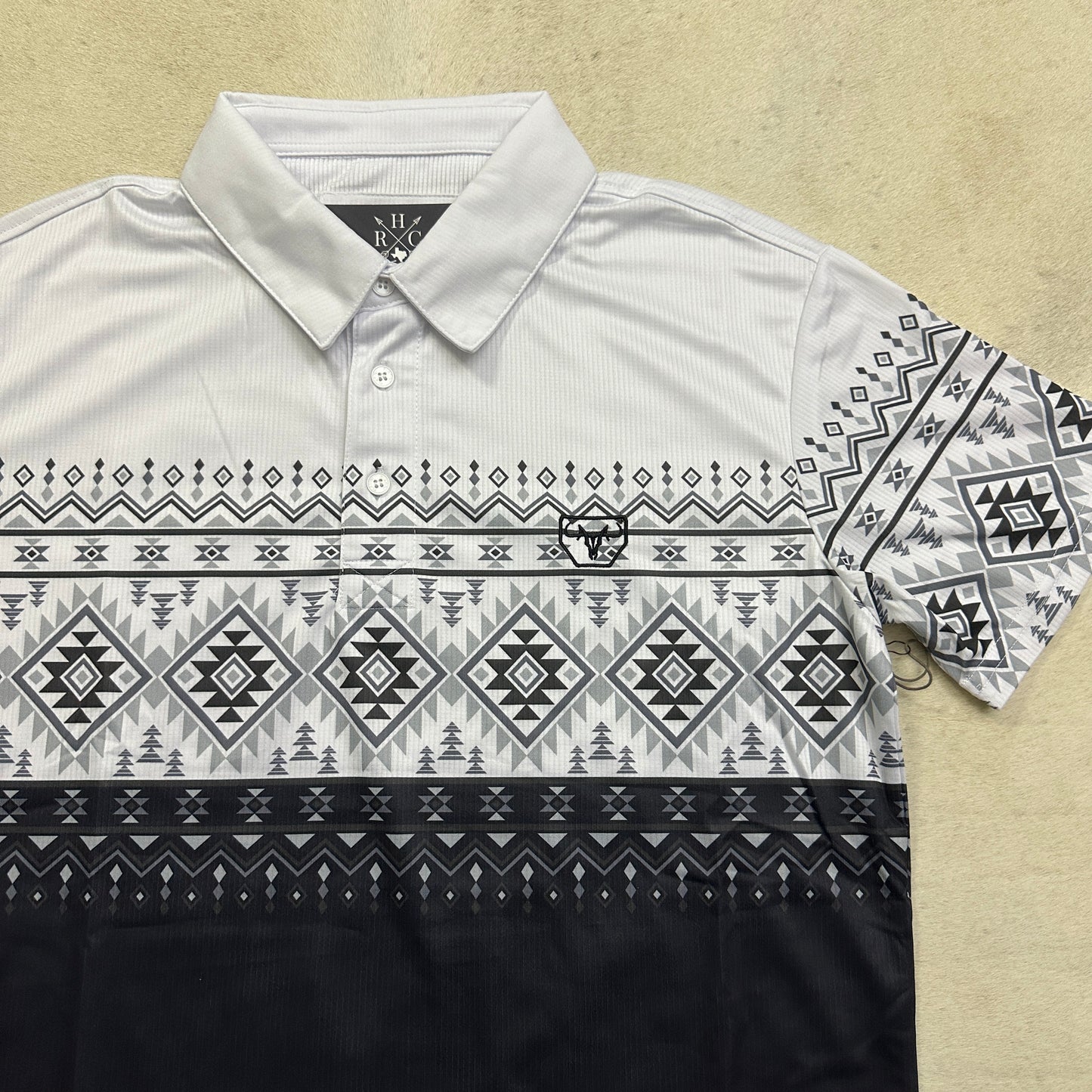 Gary  Modern Fit Performance Fabric Aztec Polo