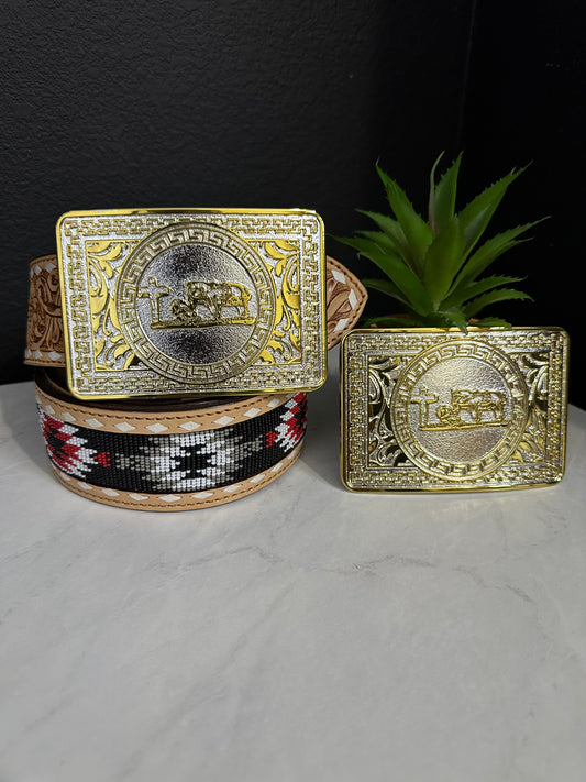 S/B Praying Cowboy Belt Buckle