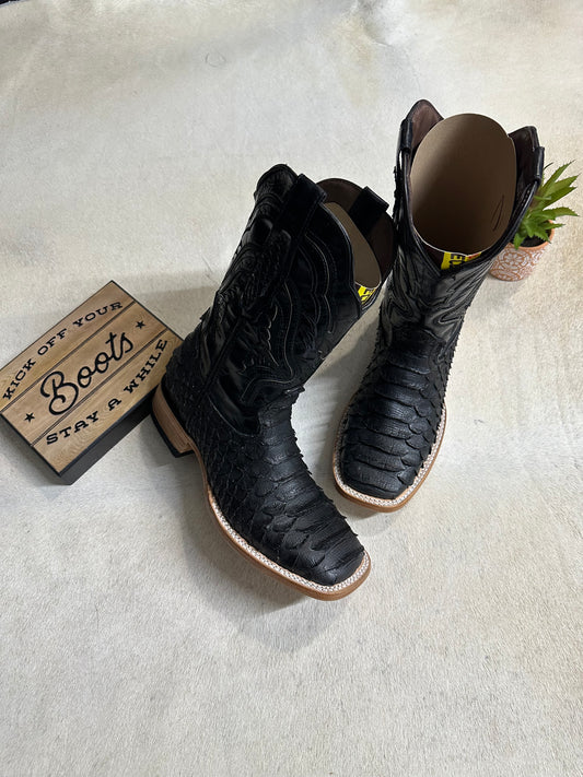 Albert Black Matte Men Cowboy Boots