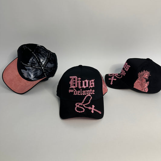 Dios Por Delante RHC Black -Pink Prestige Hat