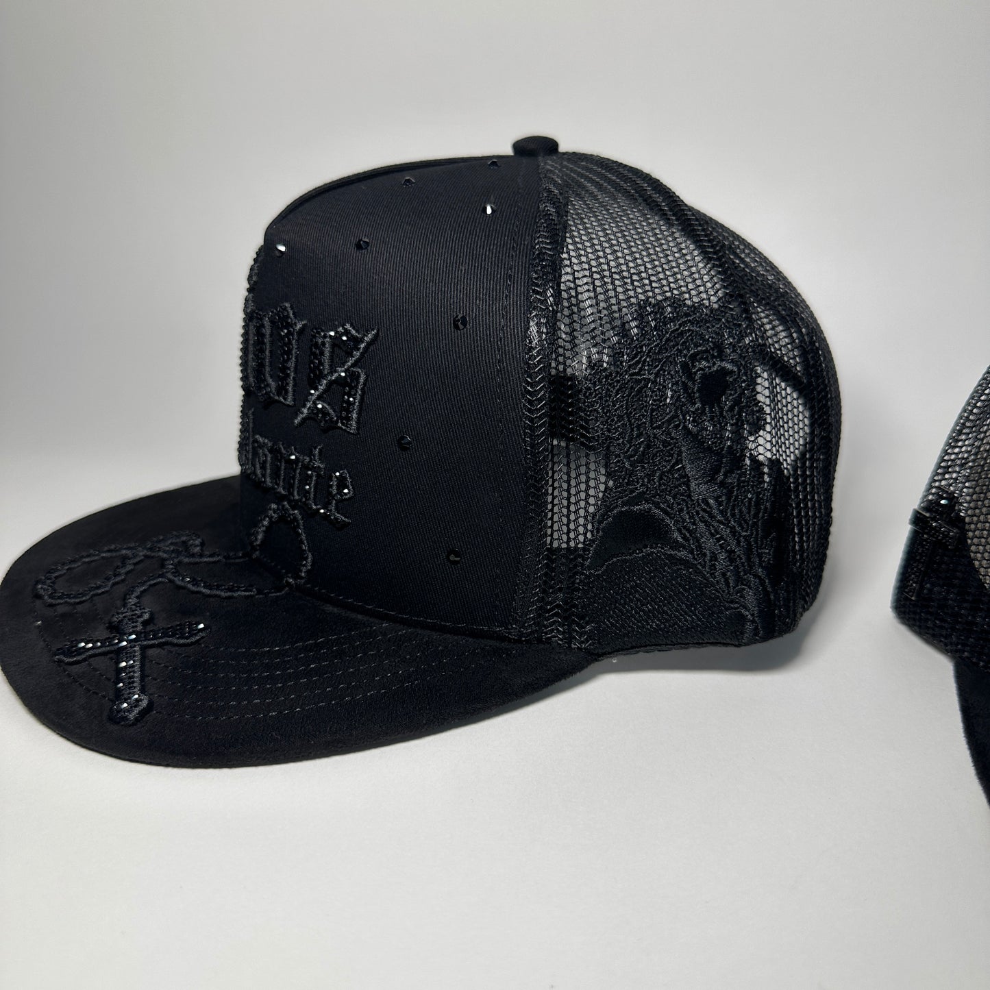 Dios Por Delante RHC Black Midnight Rosary Flat Bill SnapBack