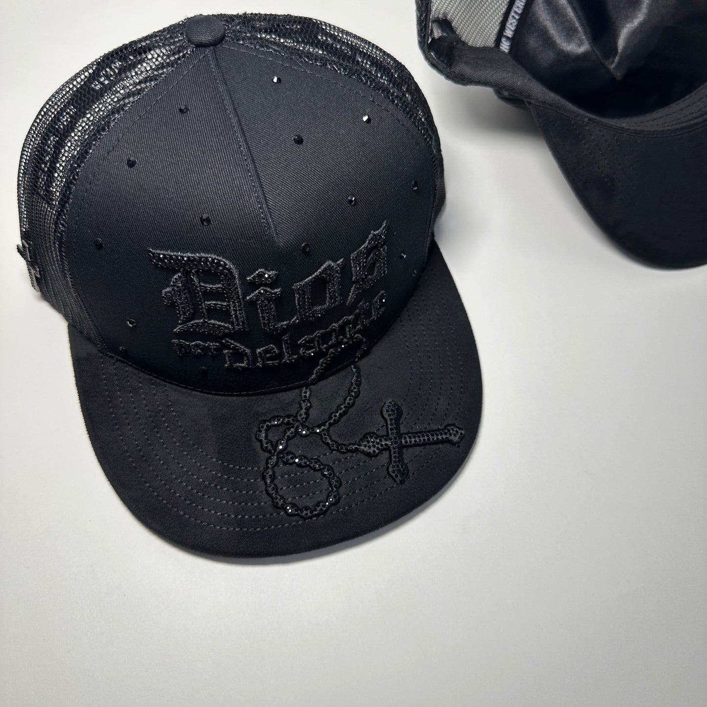 Dios Por Delante RHC Black Midnight Rosary Flat Bill SnapBack