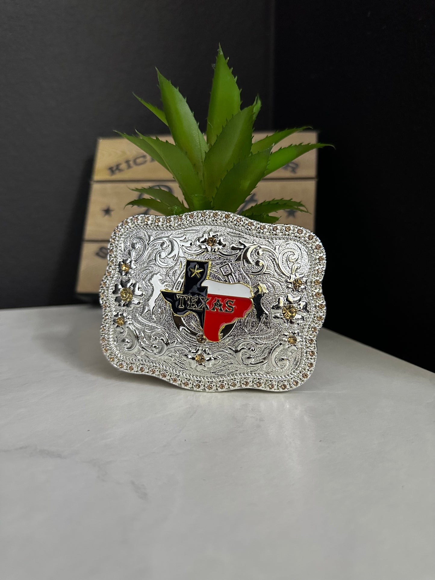 Brahman Texas Belt Buckle