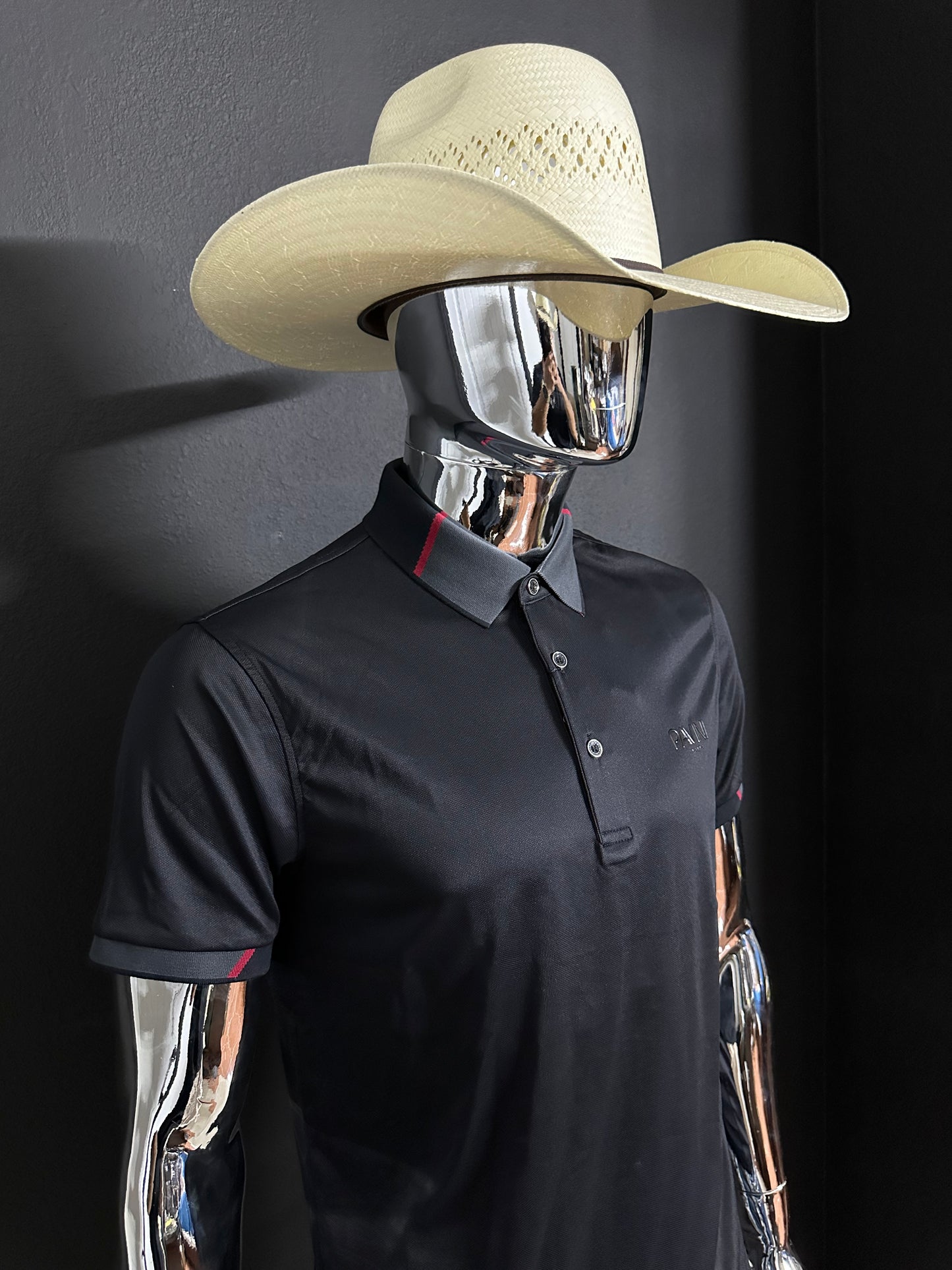 Giovani Black Modern Fit Polo