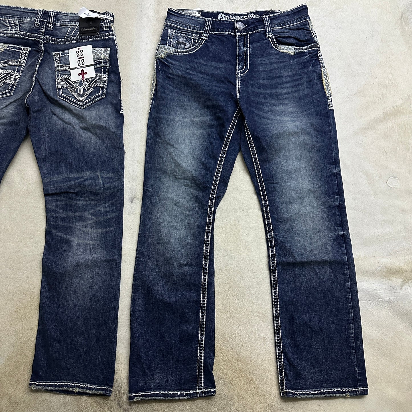 Nathan Western Straight Fit Relax Men Jeans-2321