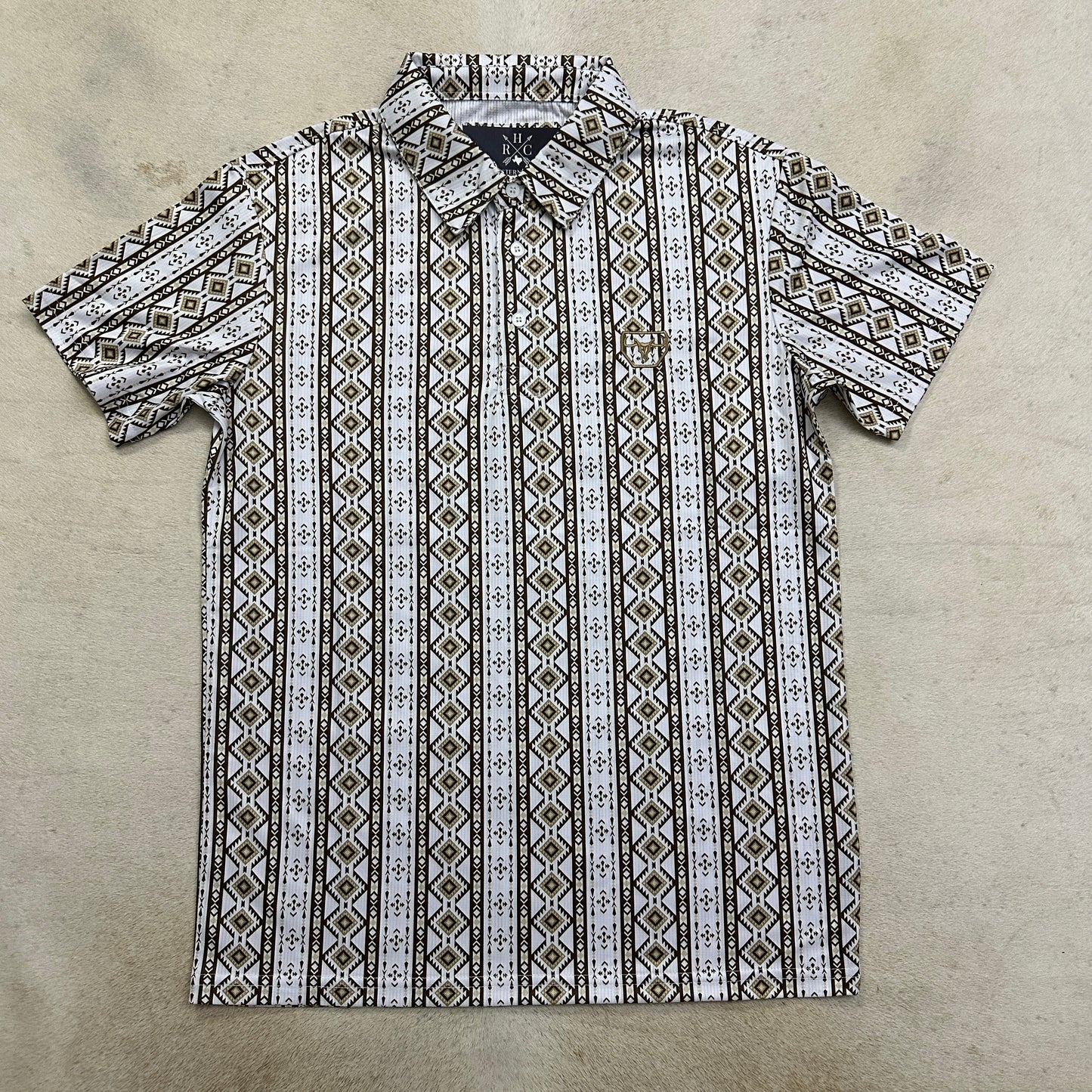 Andre Modern Fit Performance Fabric Aztec Polo-11440
