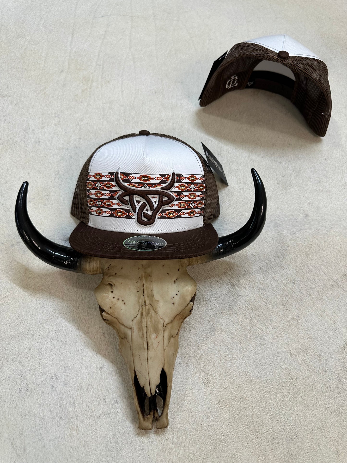 Lost Calf Koda Brown-White SnapBack